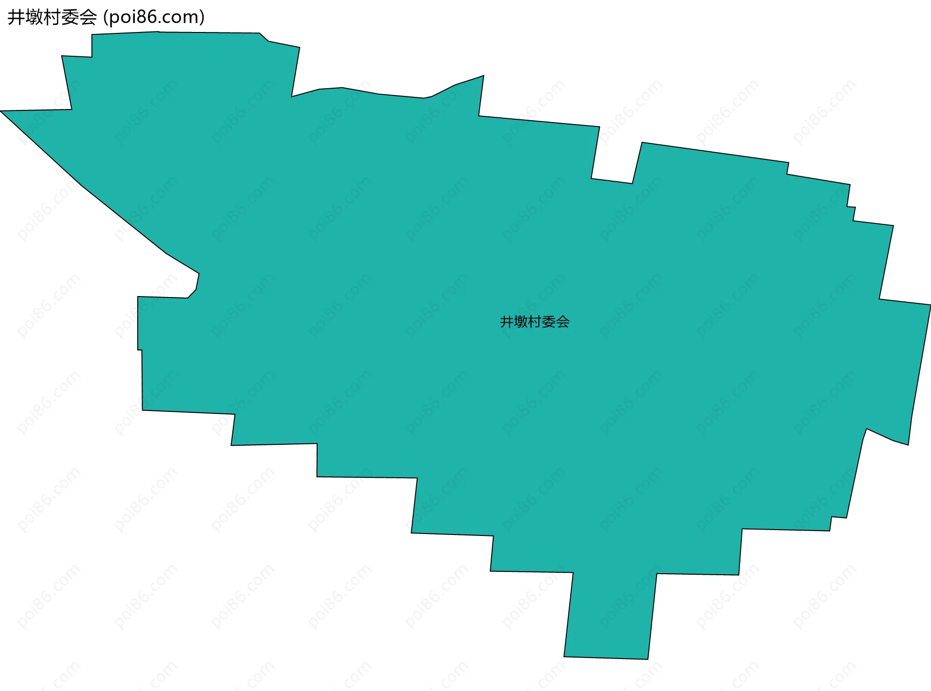 井墩村委会边界地图