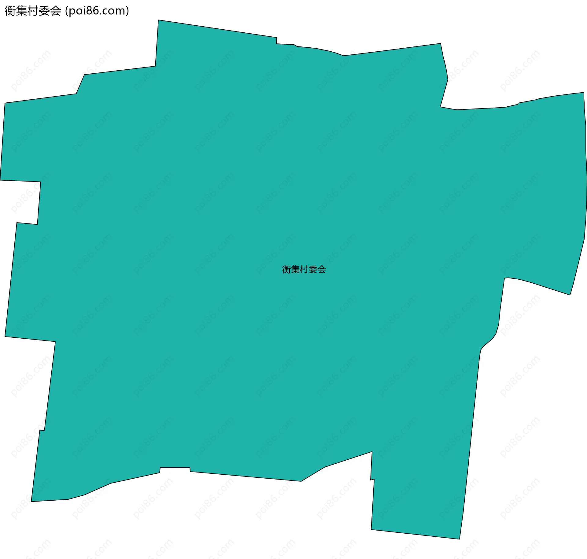 衡集村委会边界地图