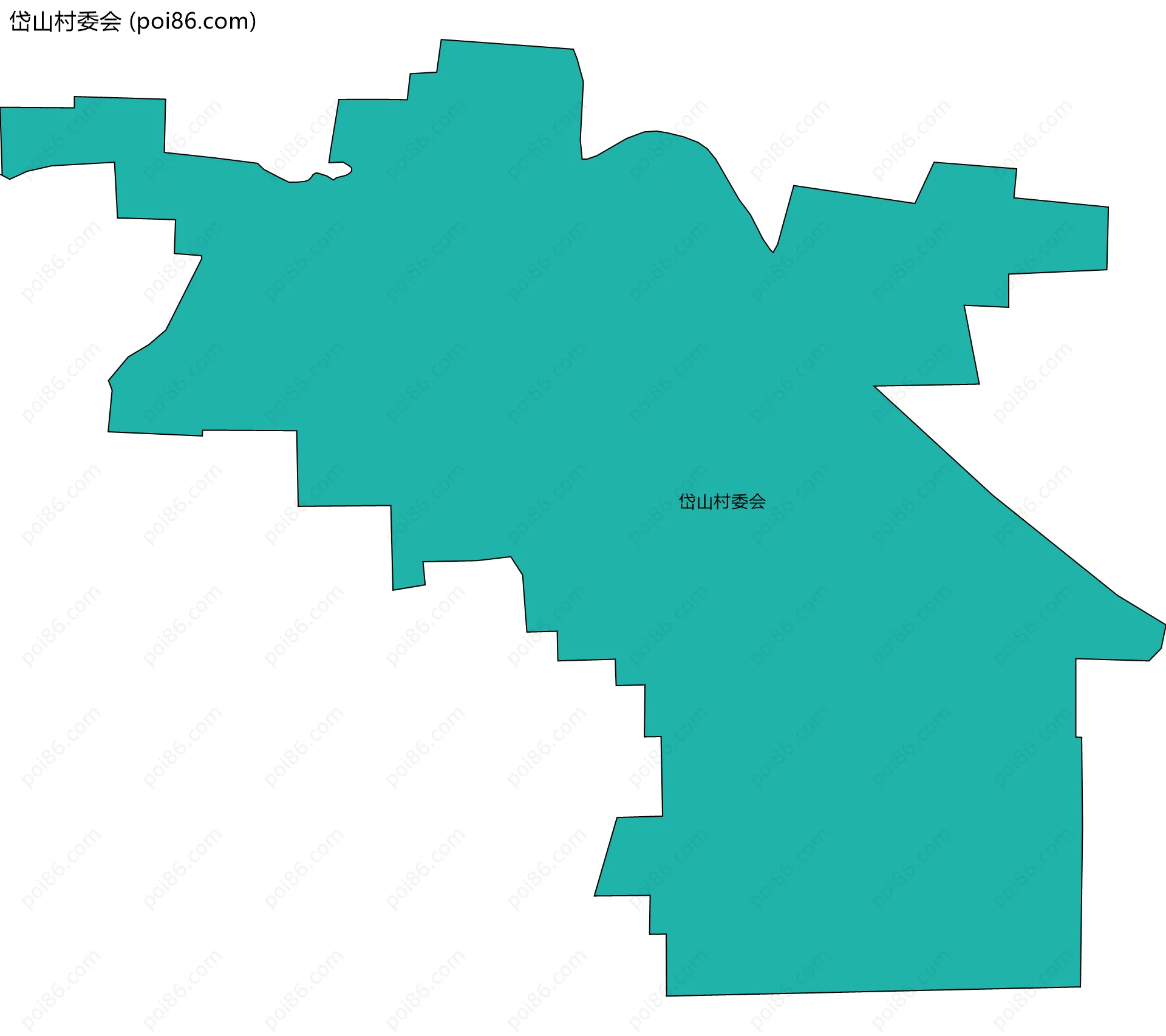 岱山村委会边界地图