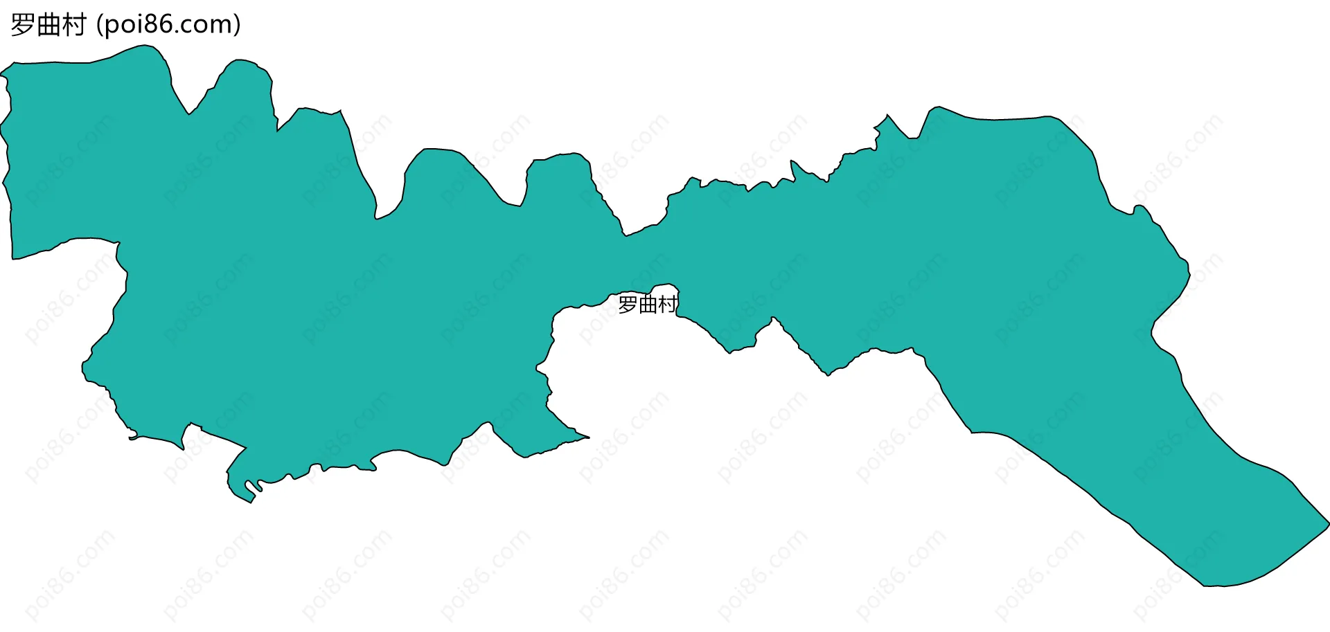 罗曲村边界地图