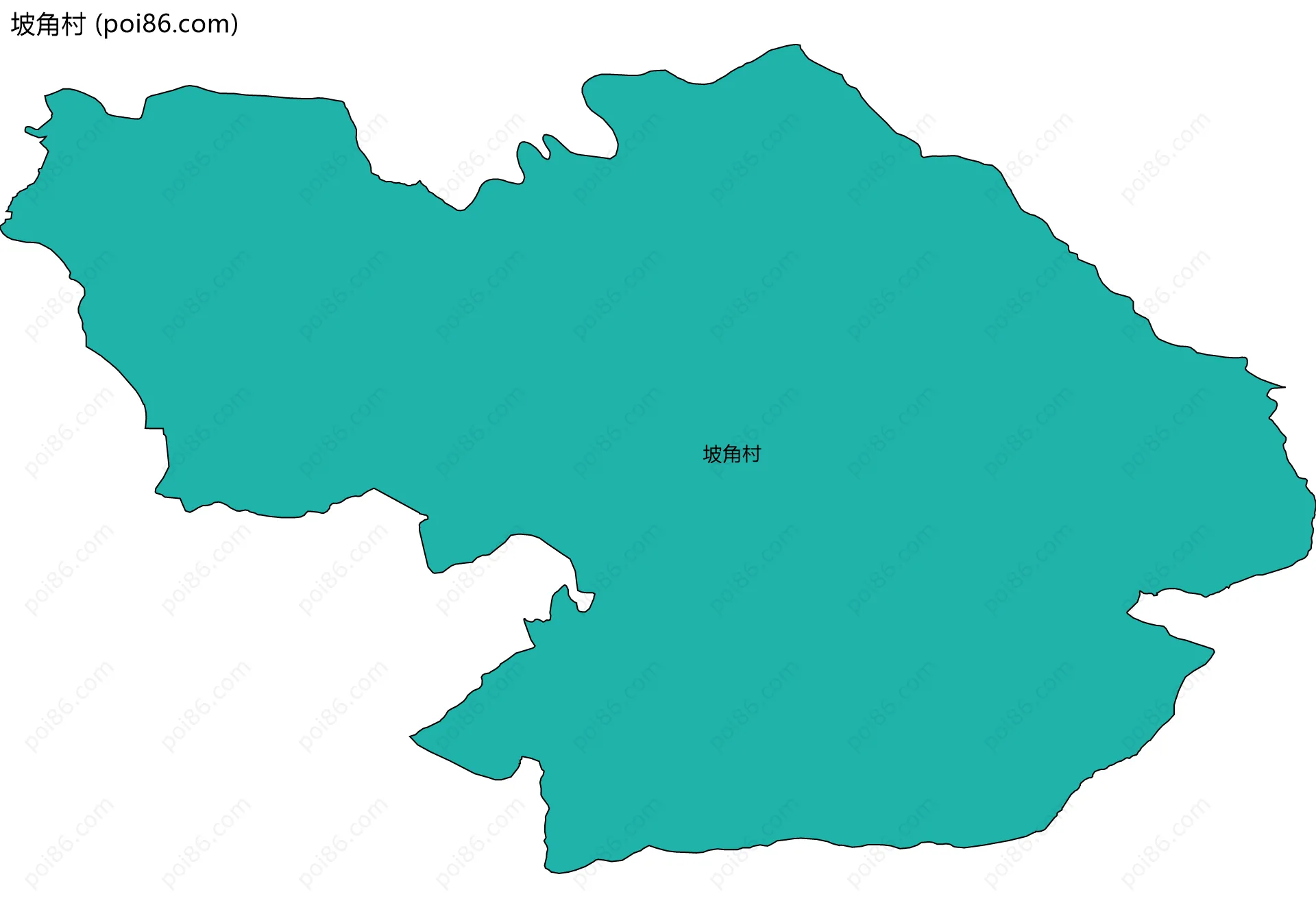 坡角村边界地图