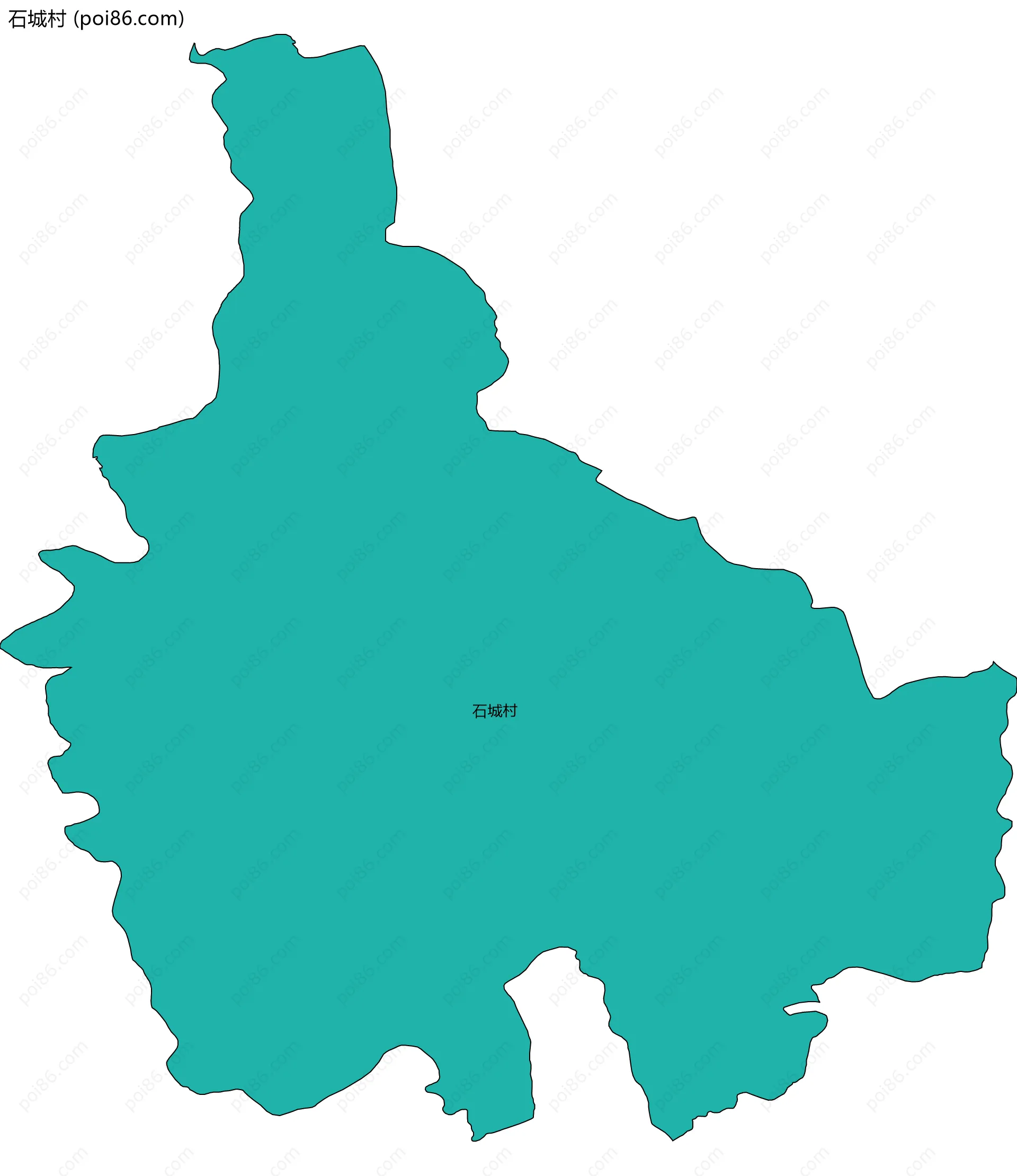 石城村边界地图