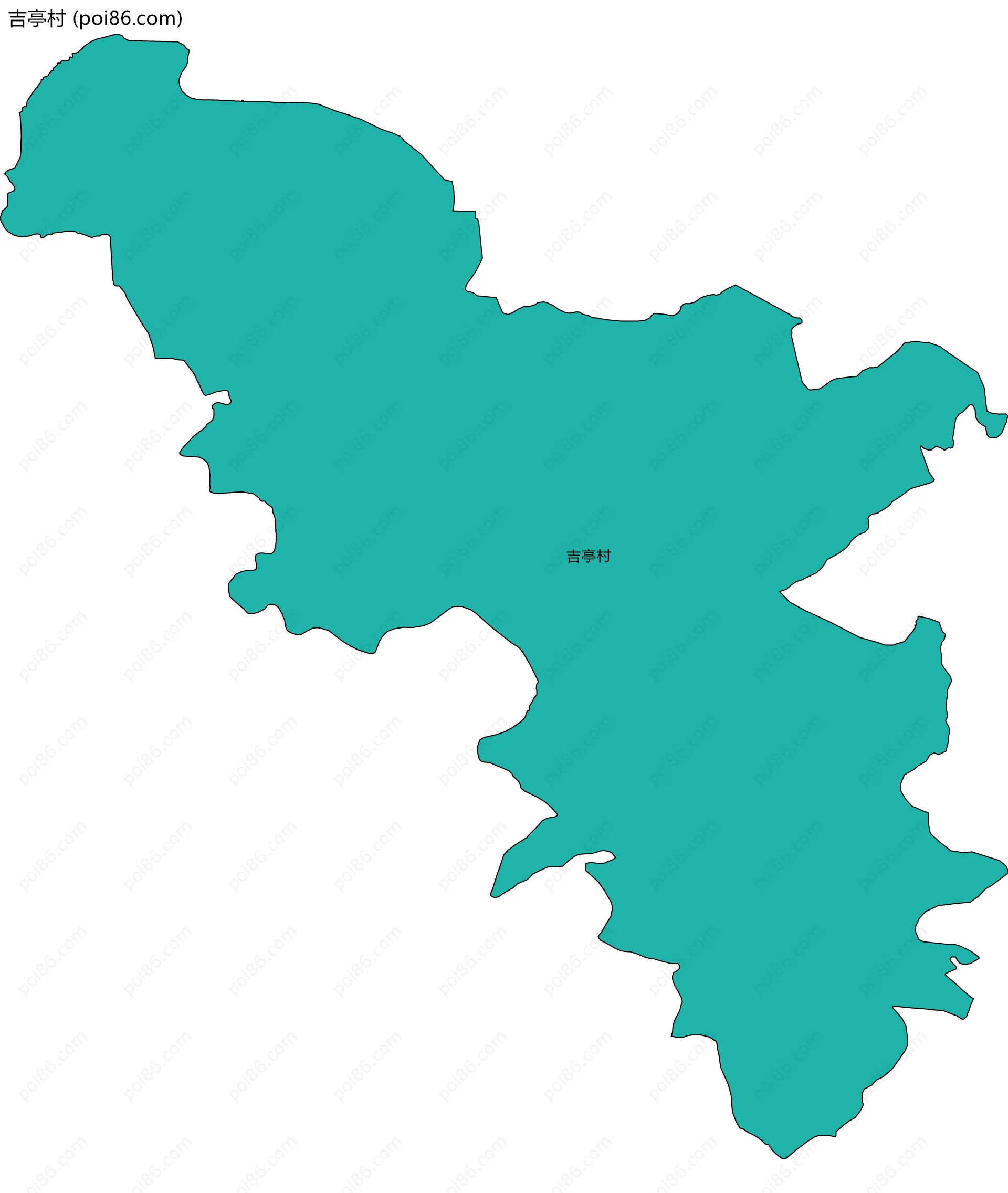 吉亭村边界地图