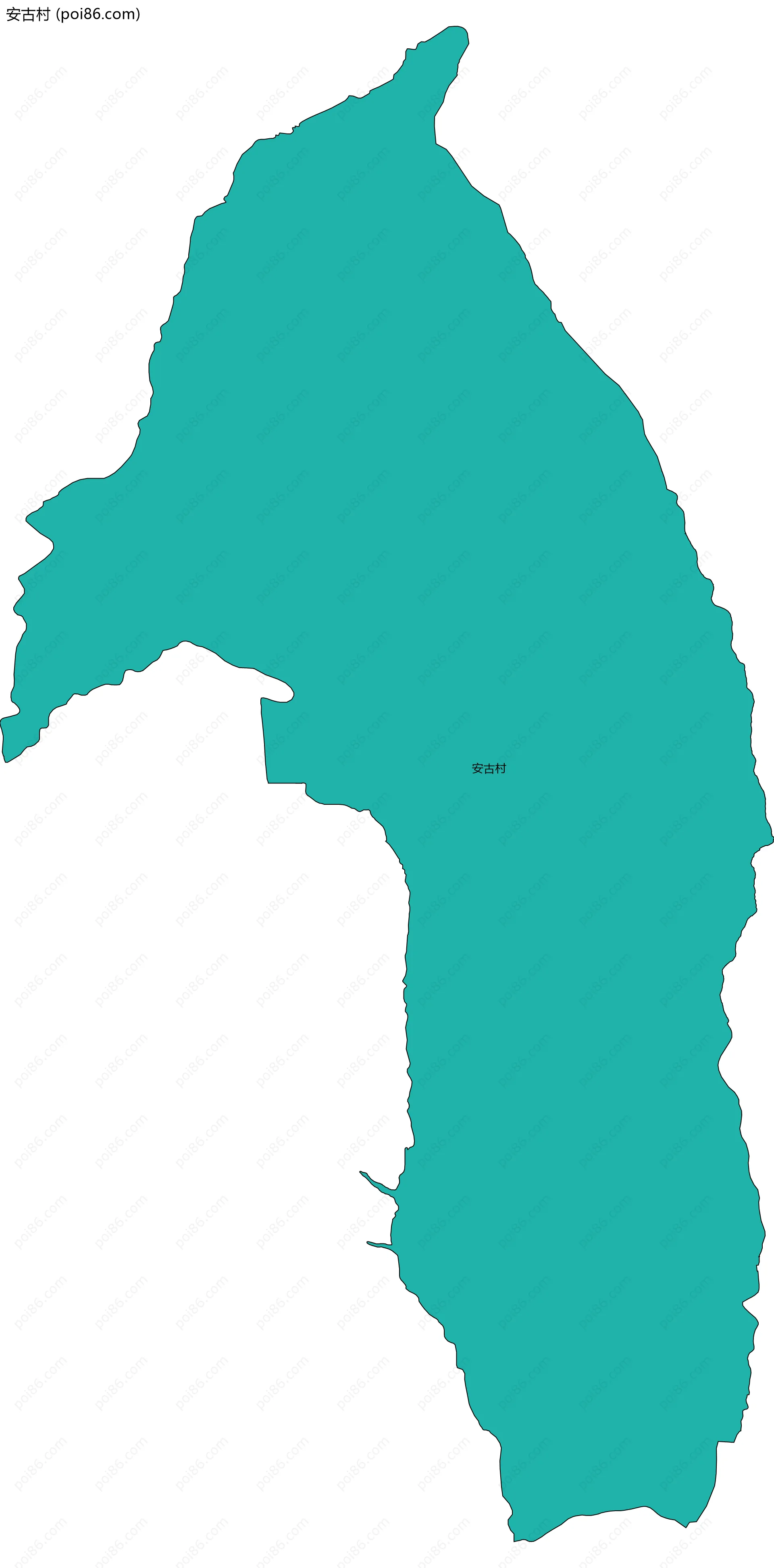 安古村边界地图