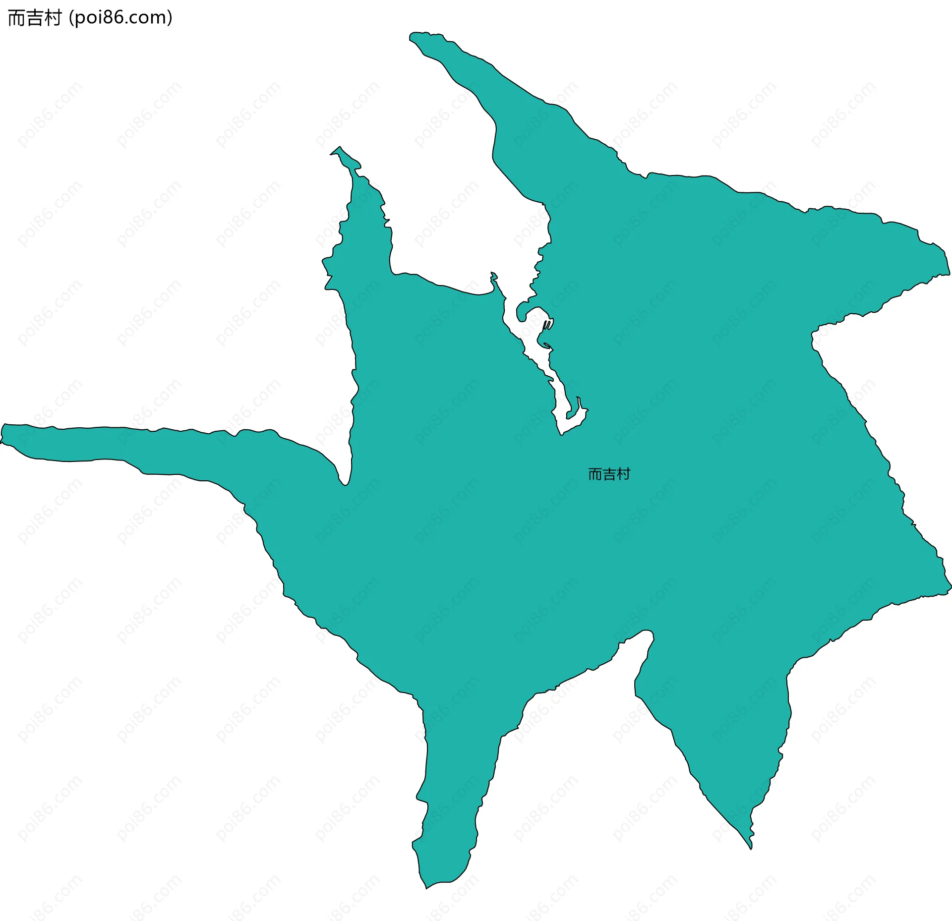 而吉村边界地图