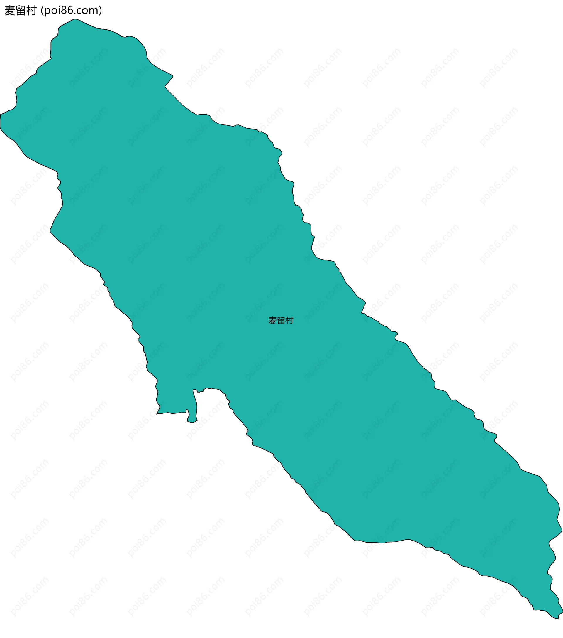 麦留村边界地图