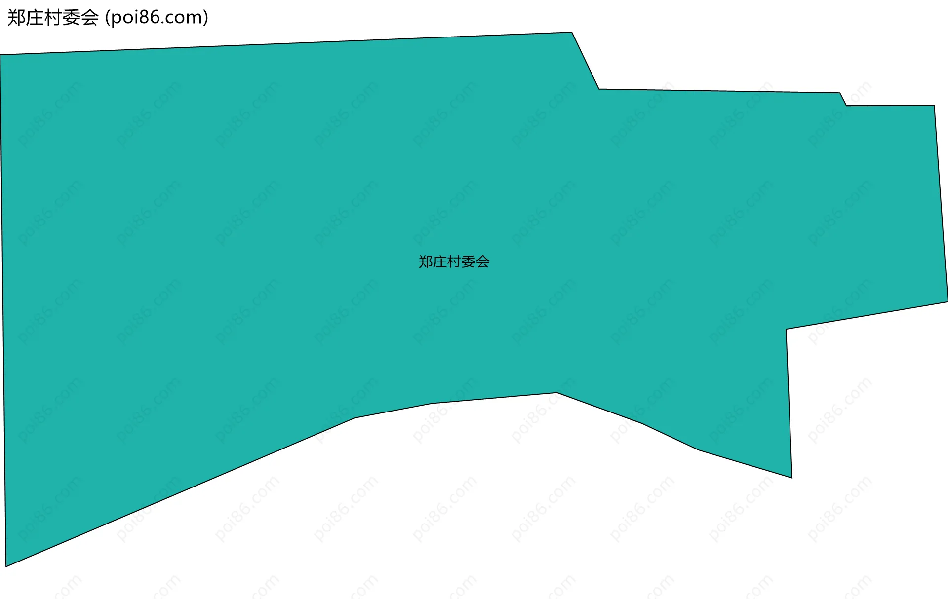 郑庄村委会边界地图