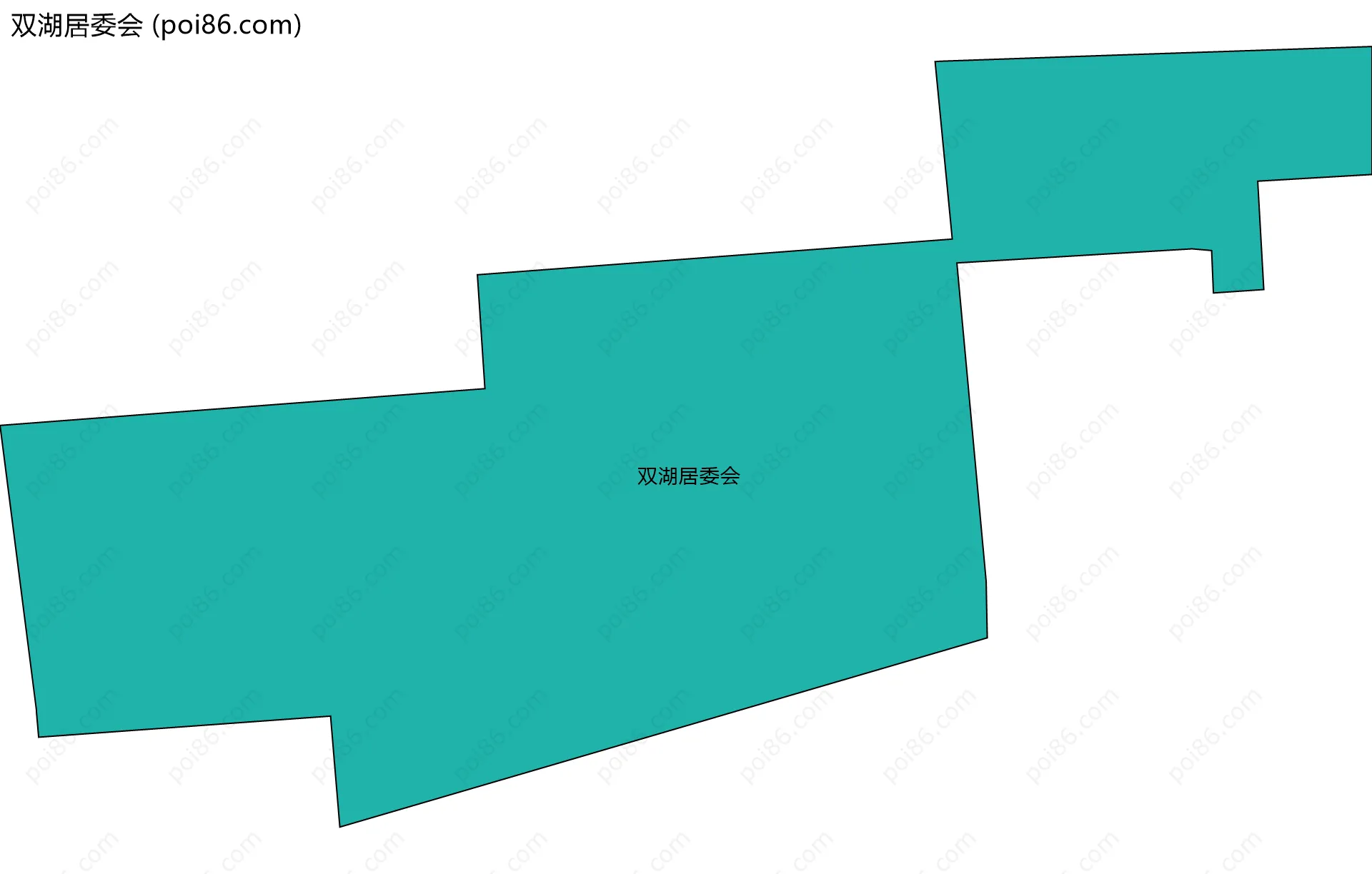 双湖居委会边界地图
