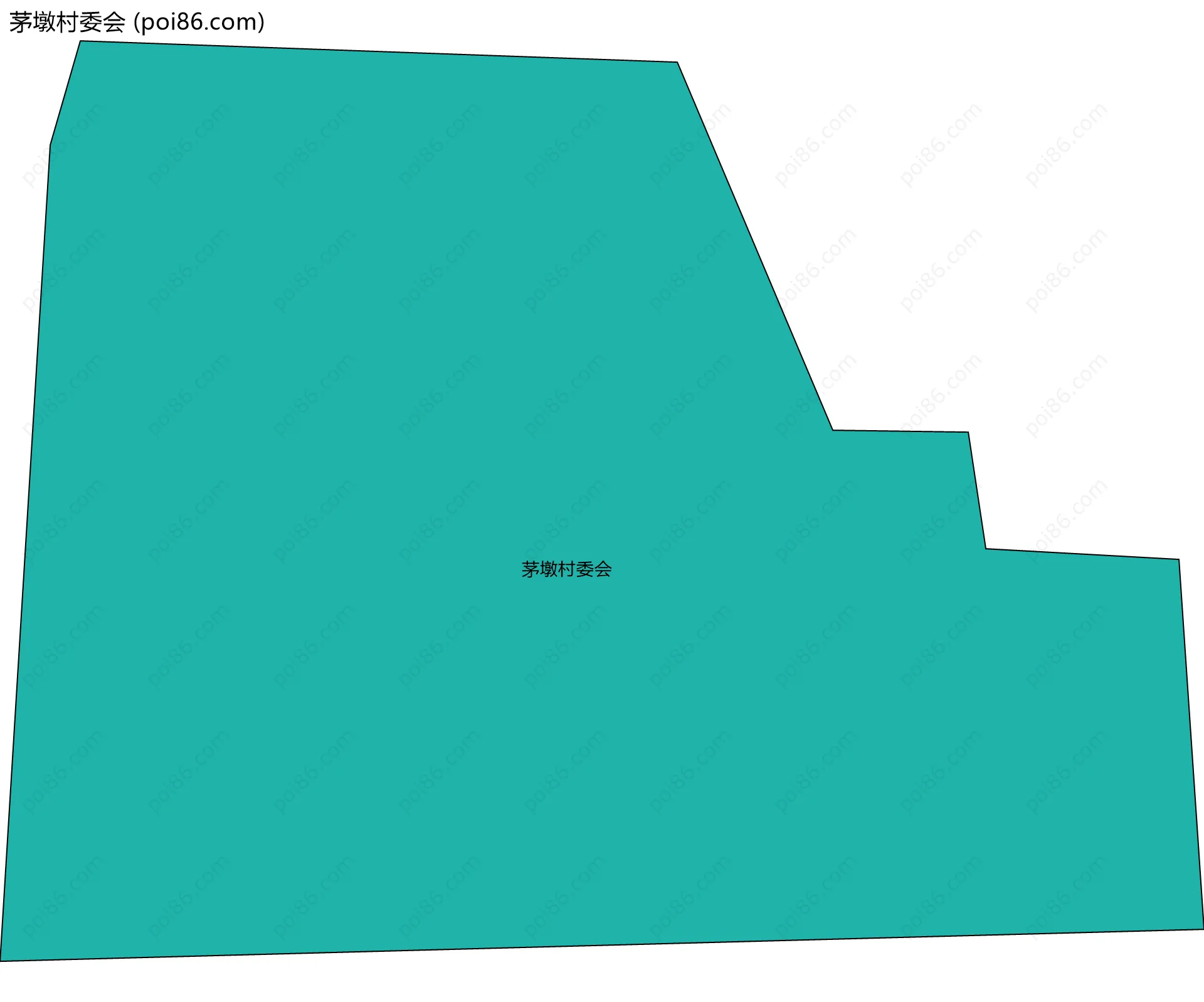 茅墩村委会边界地图