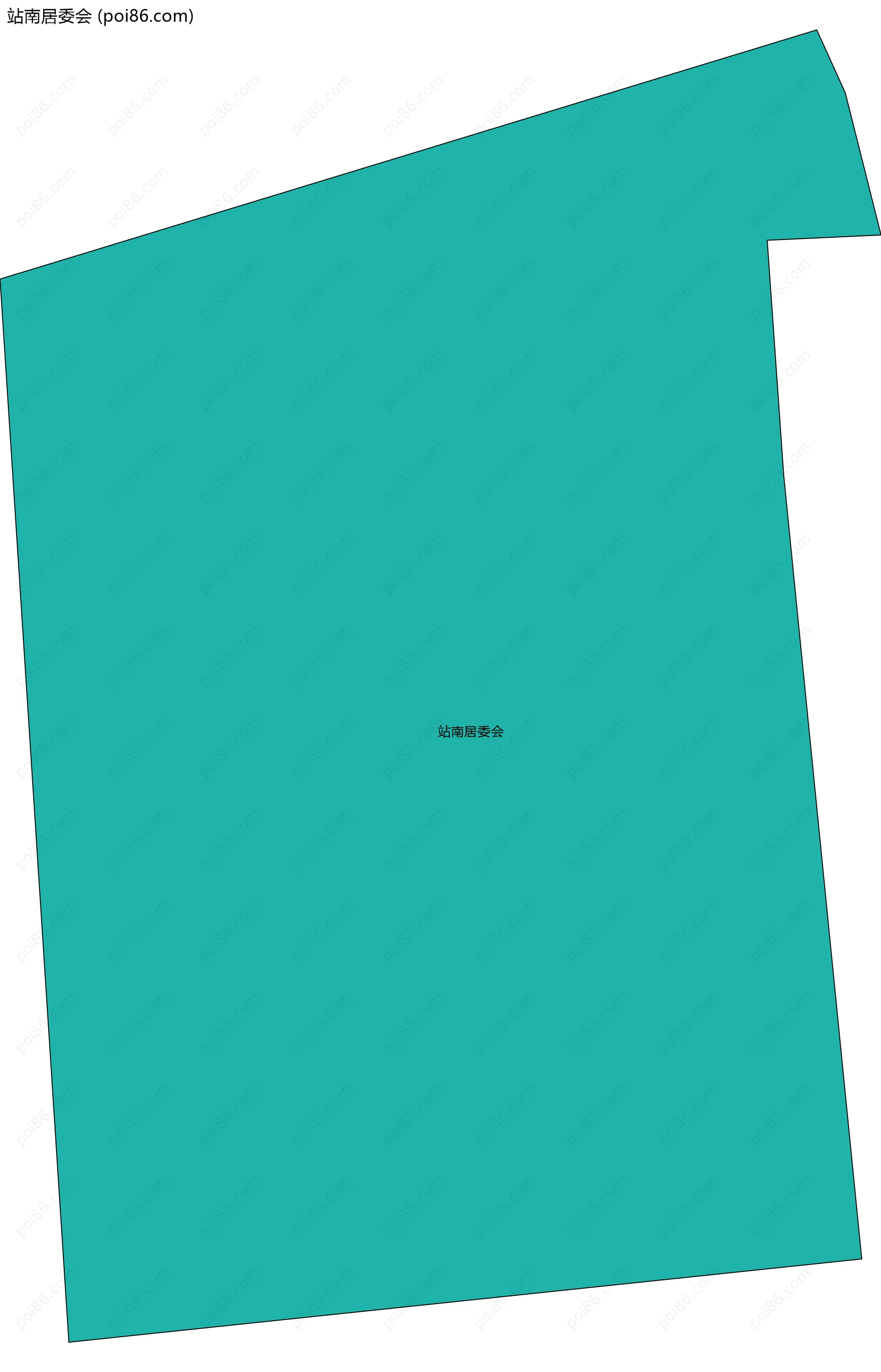 站南居委会边界地图