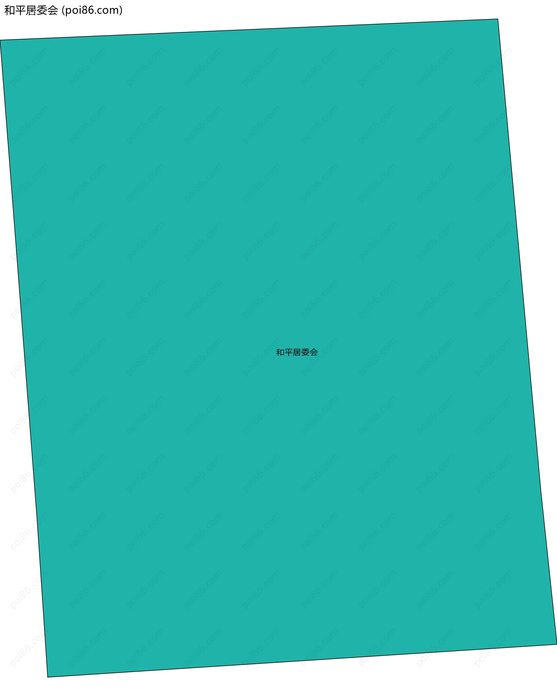 和平居委会边界地图