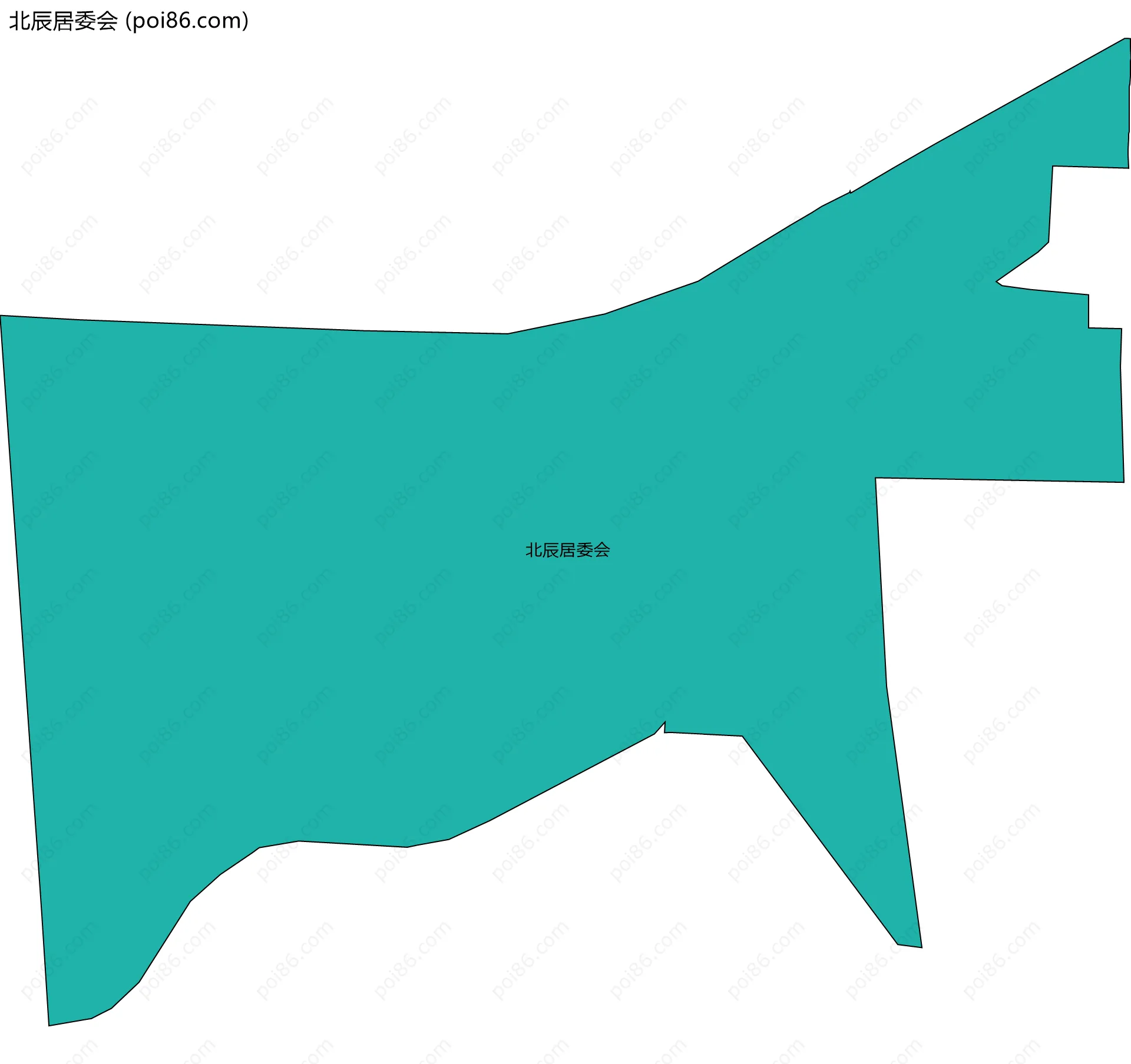 北辰居委会边界地图