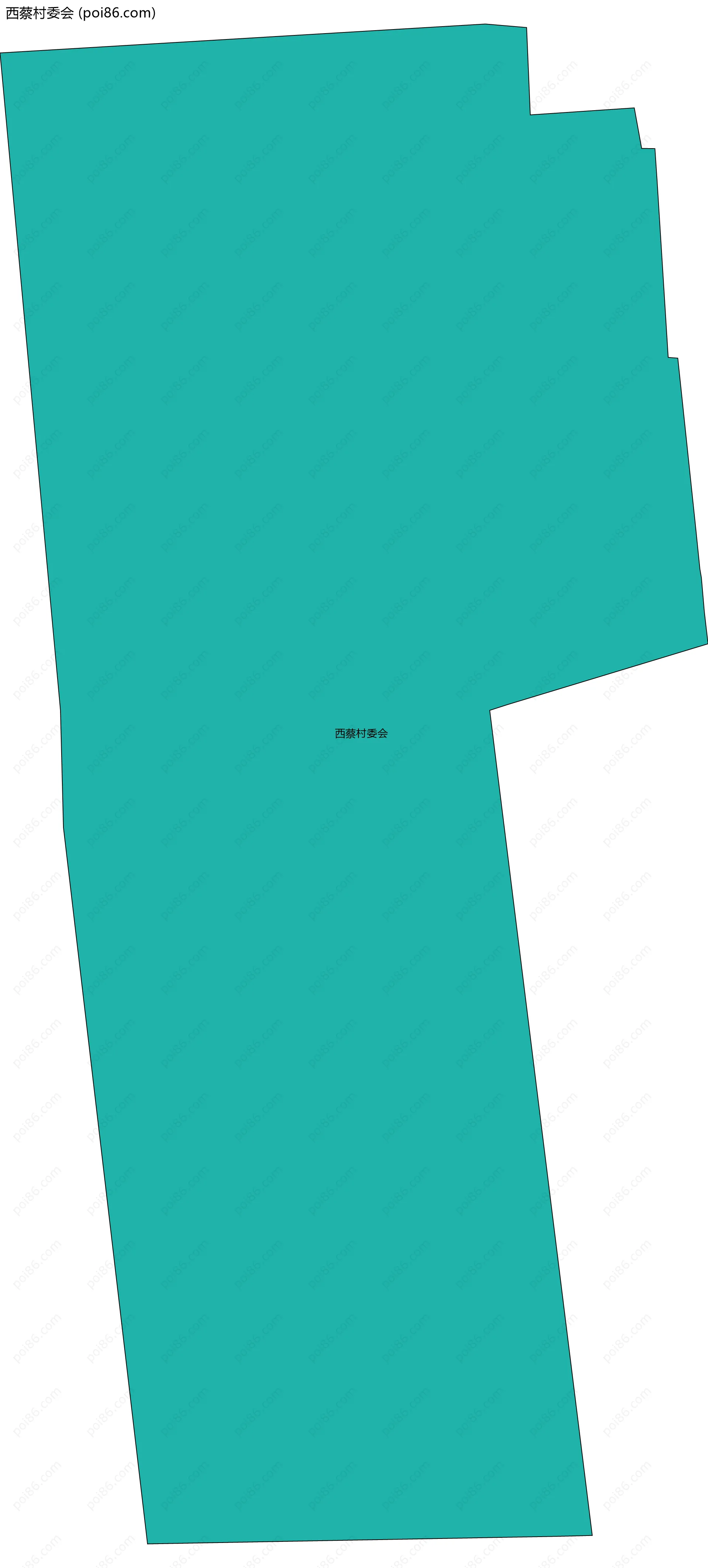 西蔡村委会边界地图