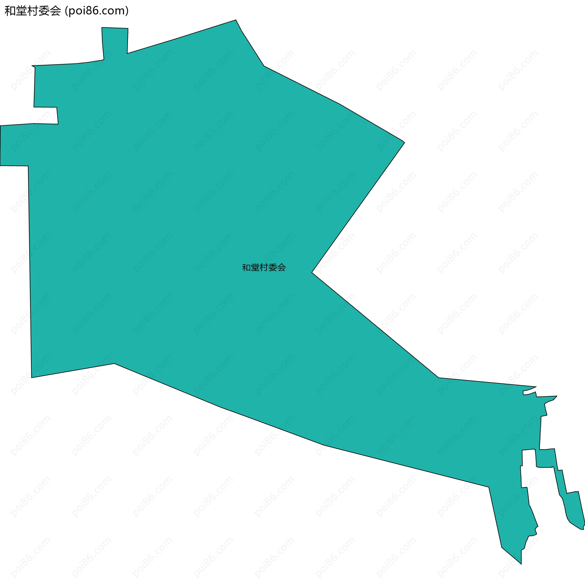 和堂村委会边界地图