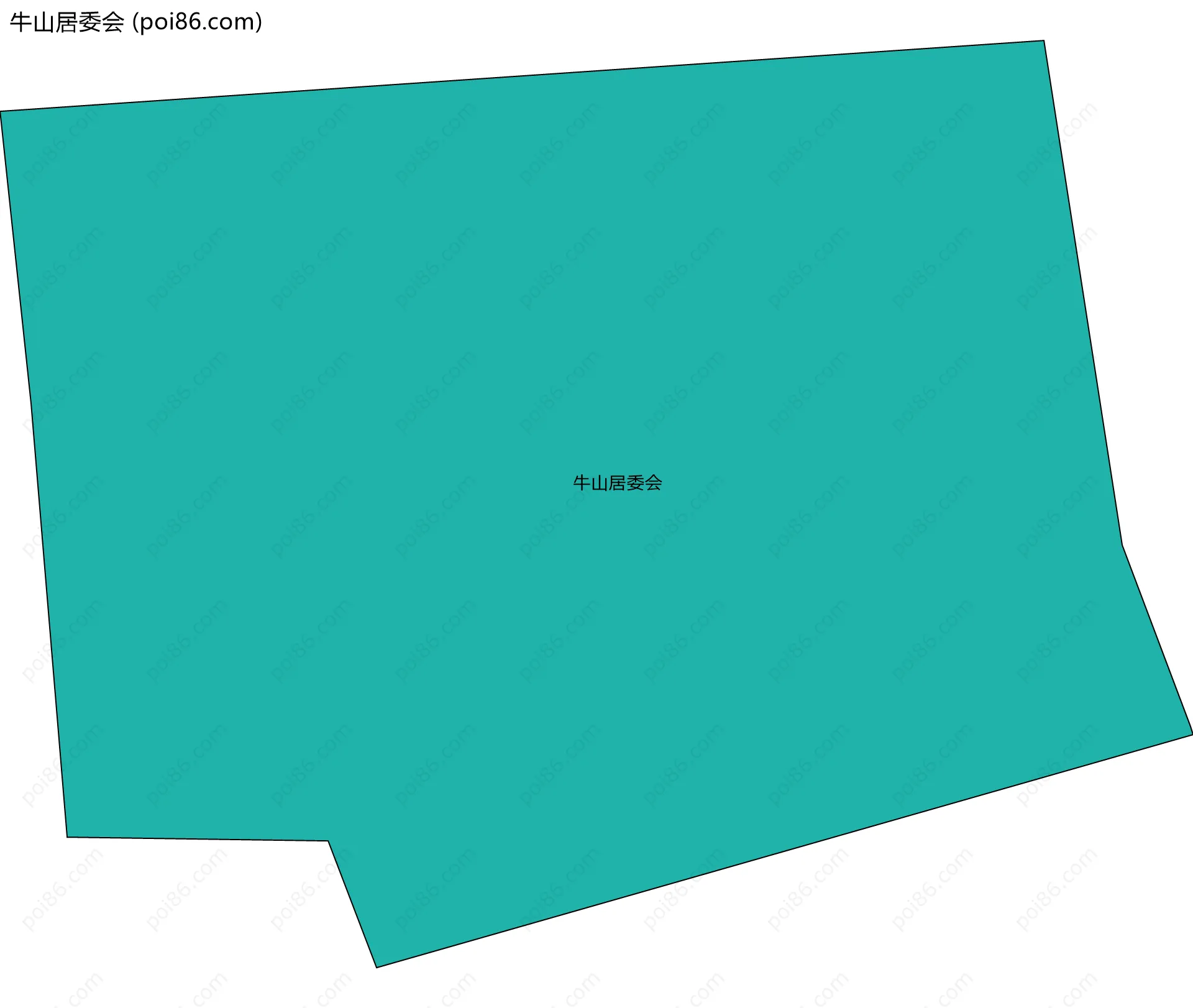 牛山居委会边界地图