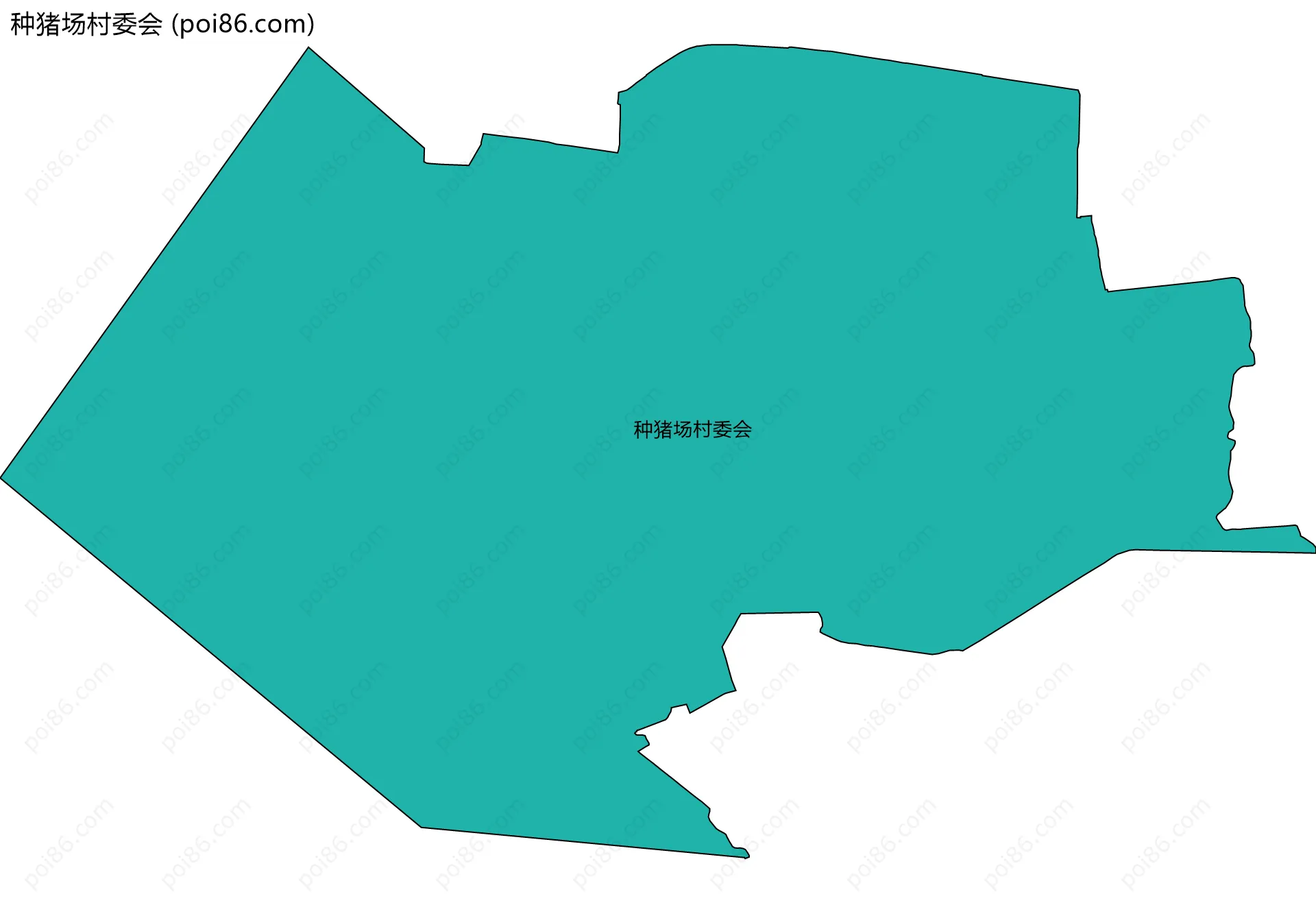种猪场村委会边界地图