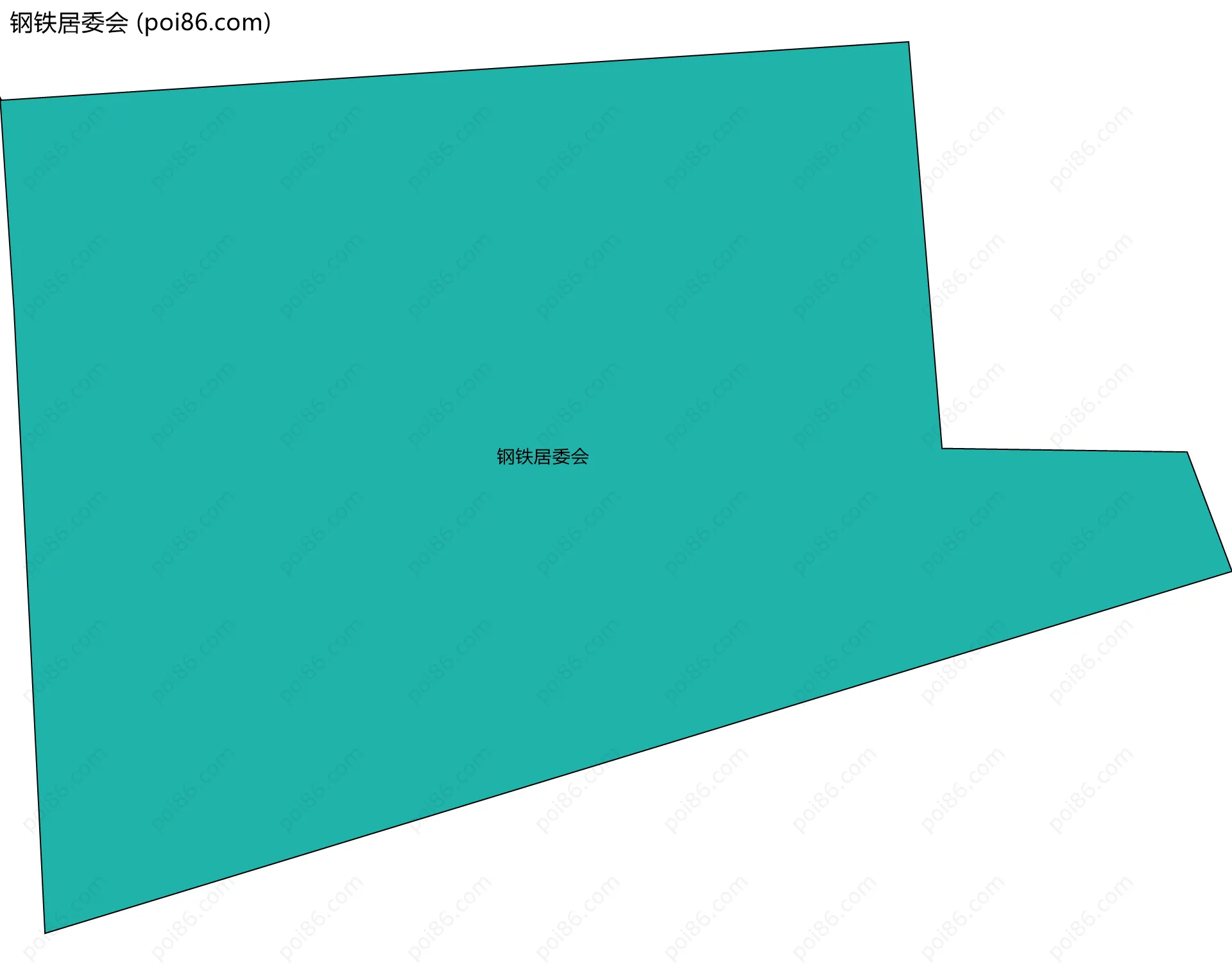 钢铁居委会边界地图