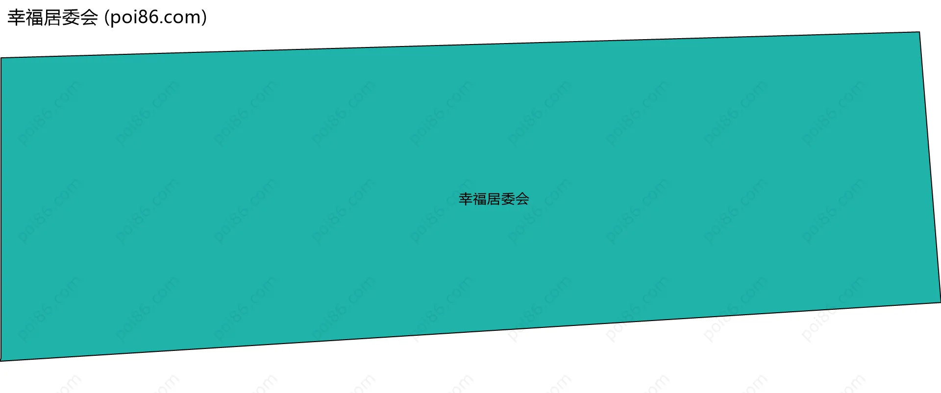 幸福居委会边界地图