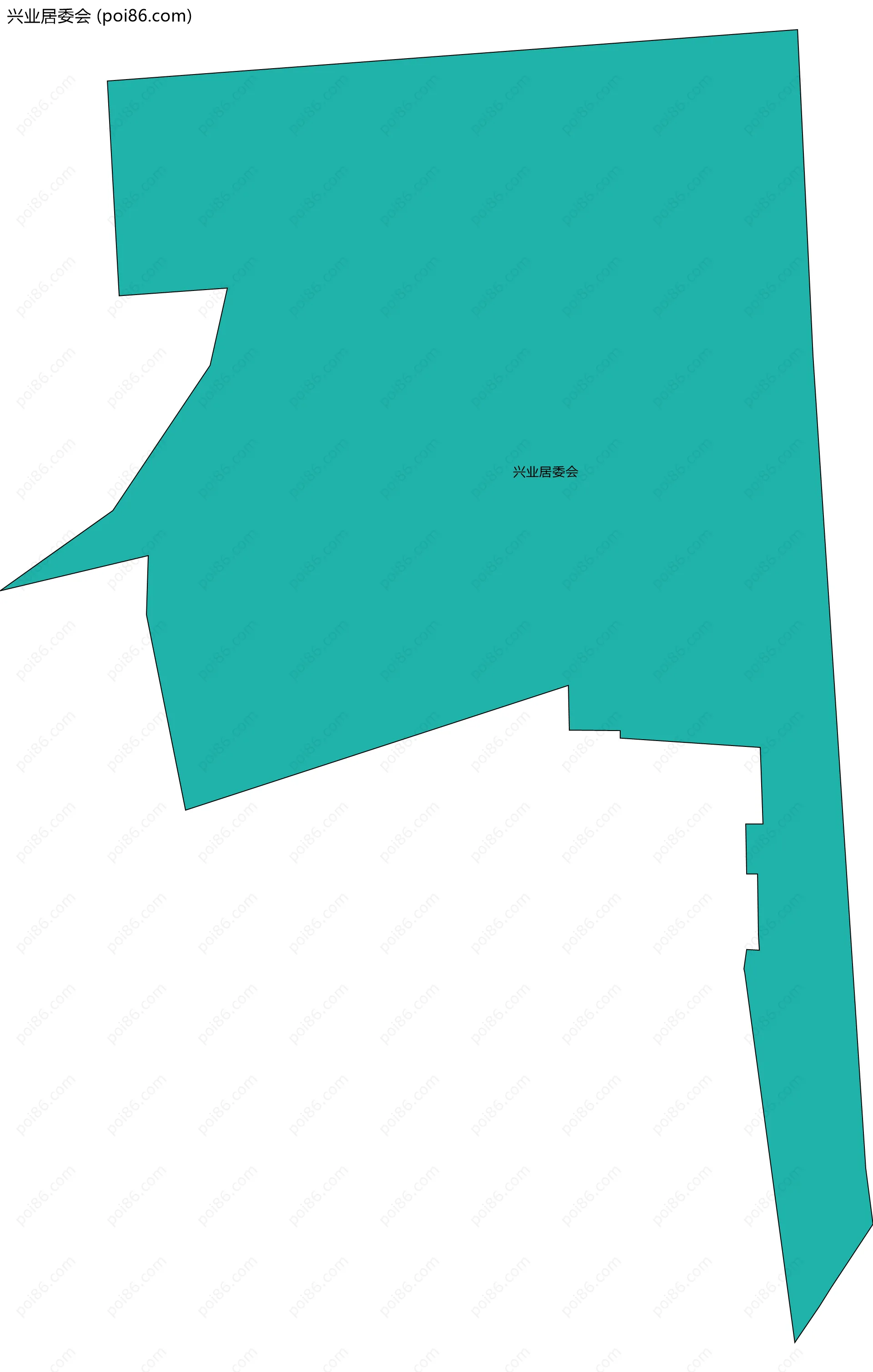 兴业居委会边界地图