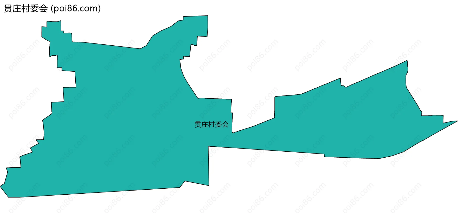 贯庄村委会边界地图
