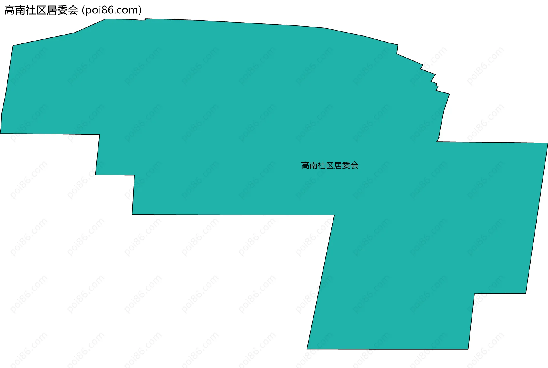 高南社区居委会边界地图