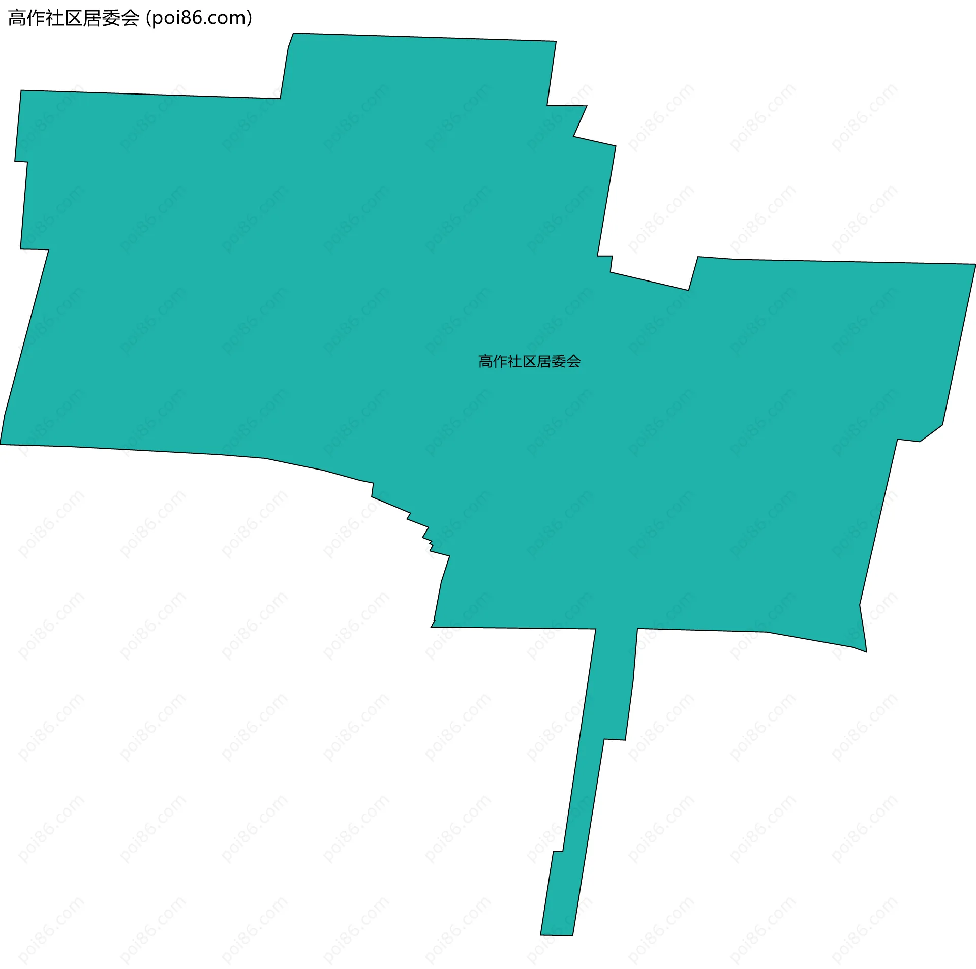 高作社区居委会边界地图