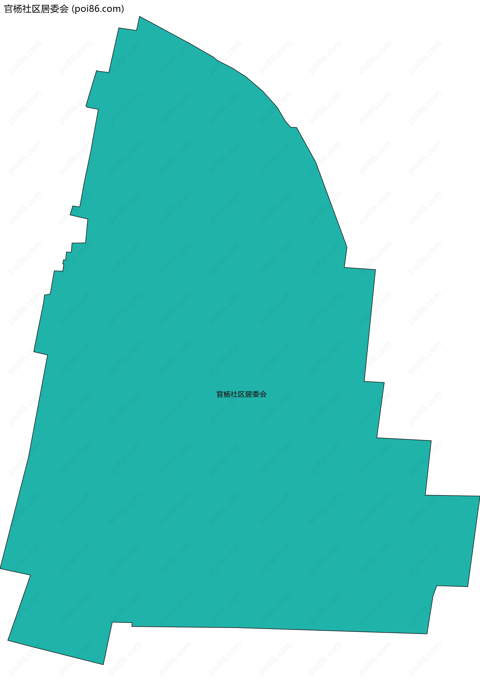 官杨社区居委会边界地图