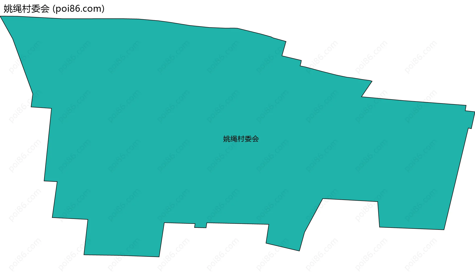 姚绳村委会边界地图