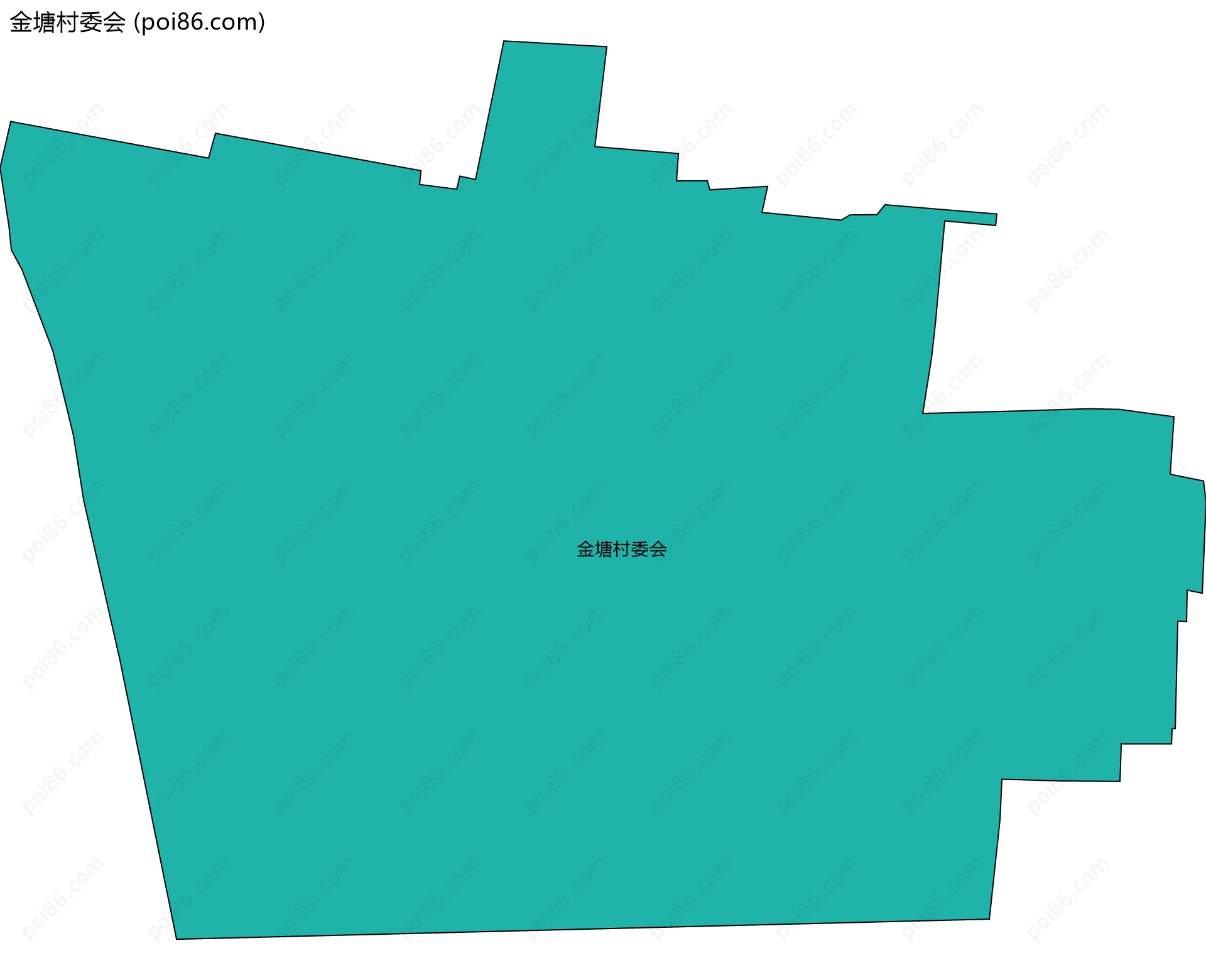 金塘村委会边界地图