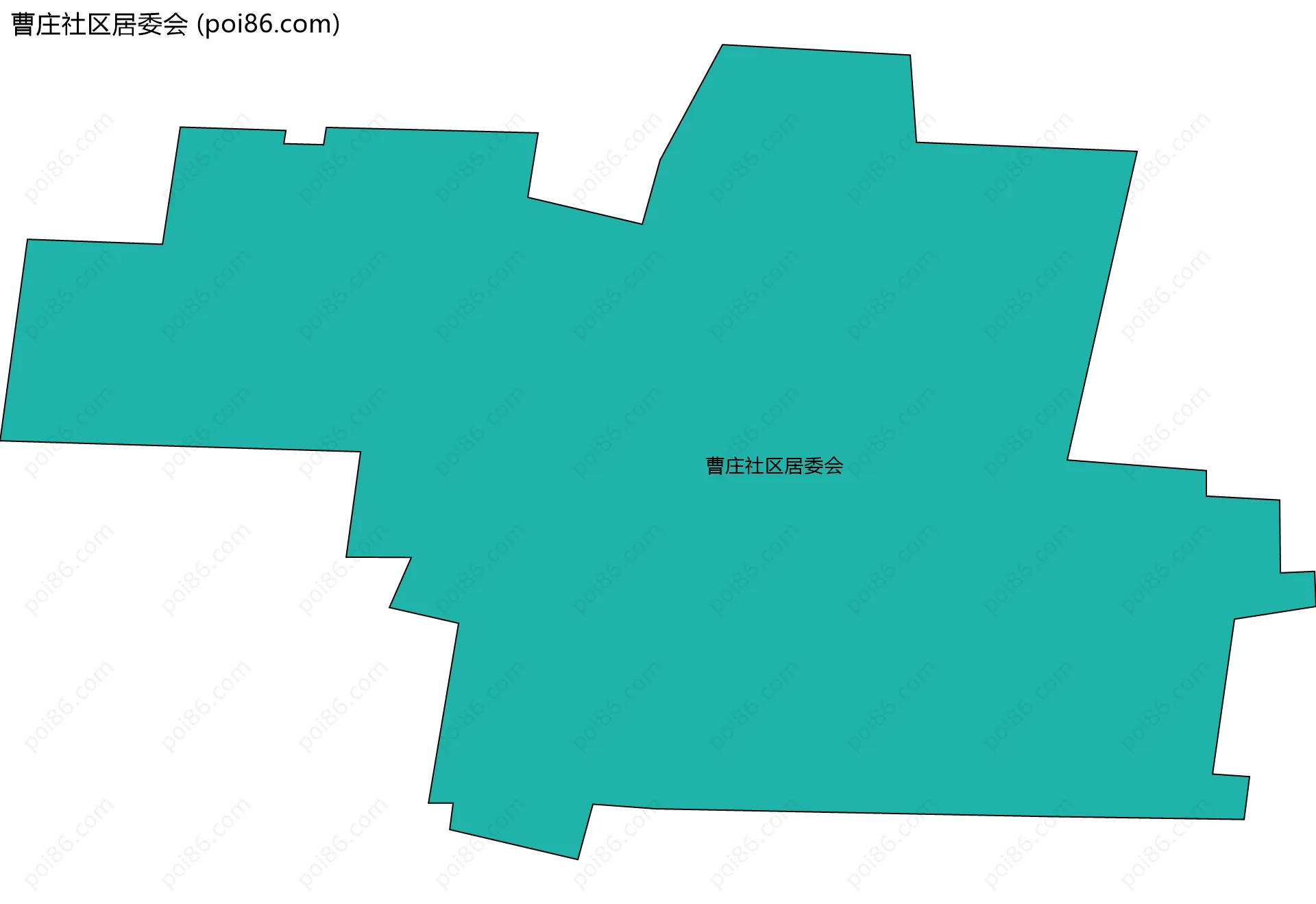 曹庄社区居委会边界地图