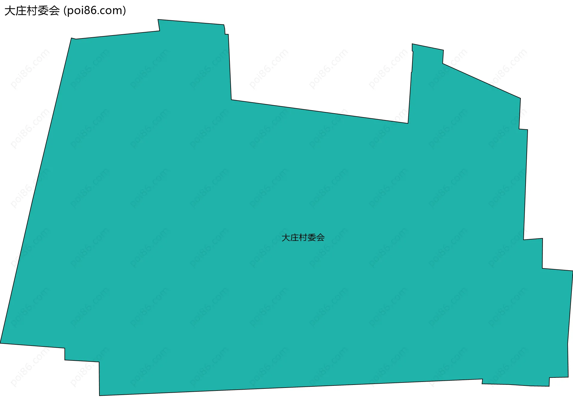 大庄村委会边界地图