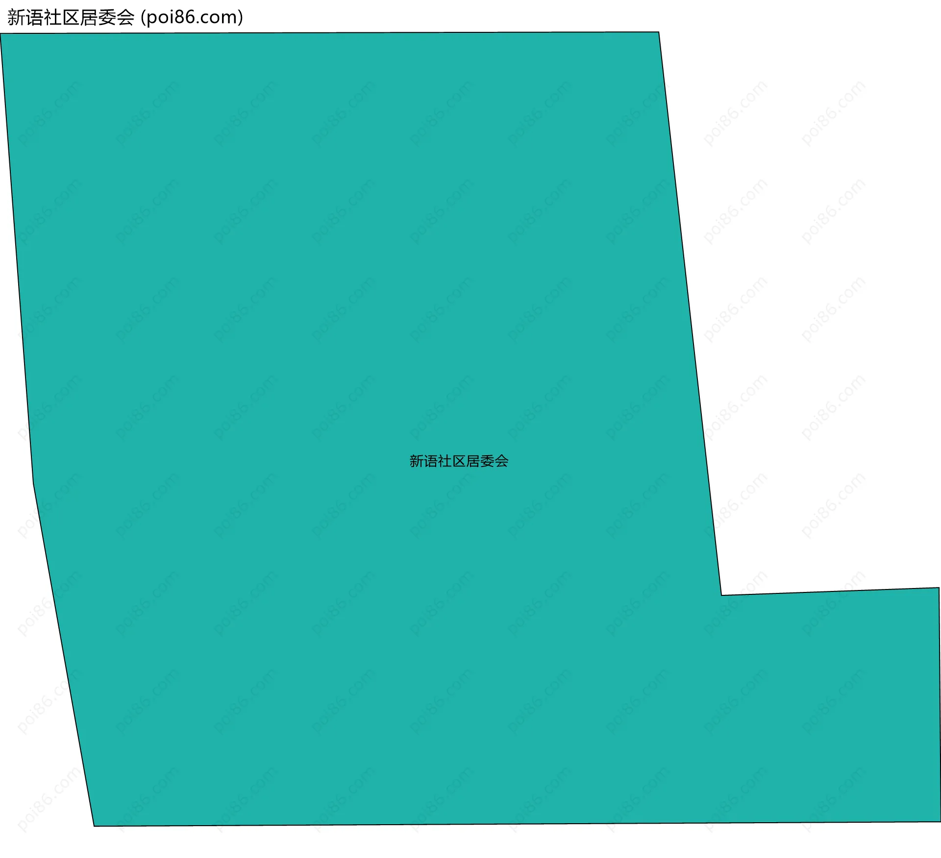 新语社区居委会边界地图