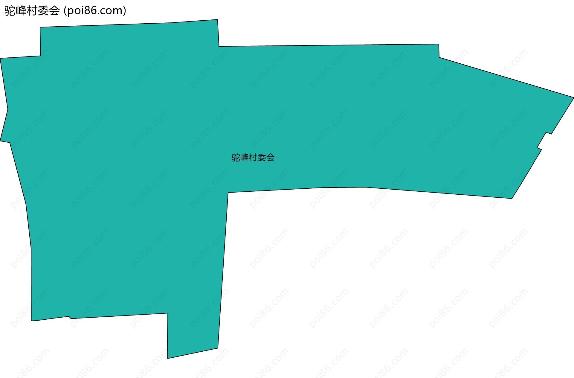 驼峰村委会边界地图