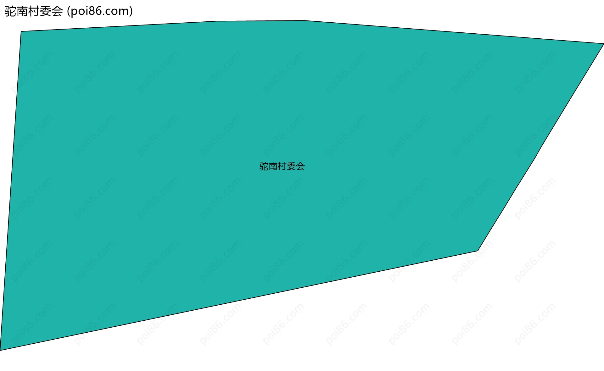 驼南村委会边界地图