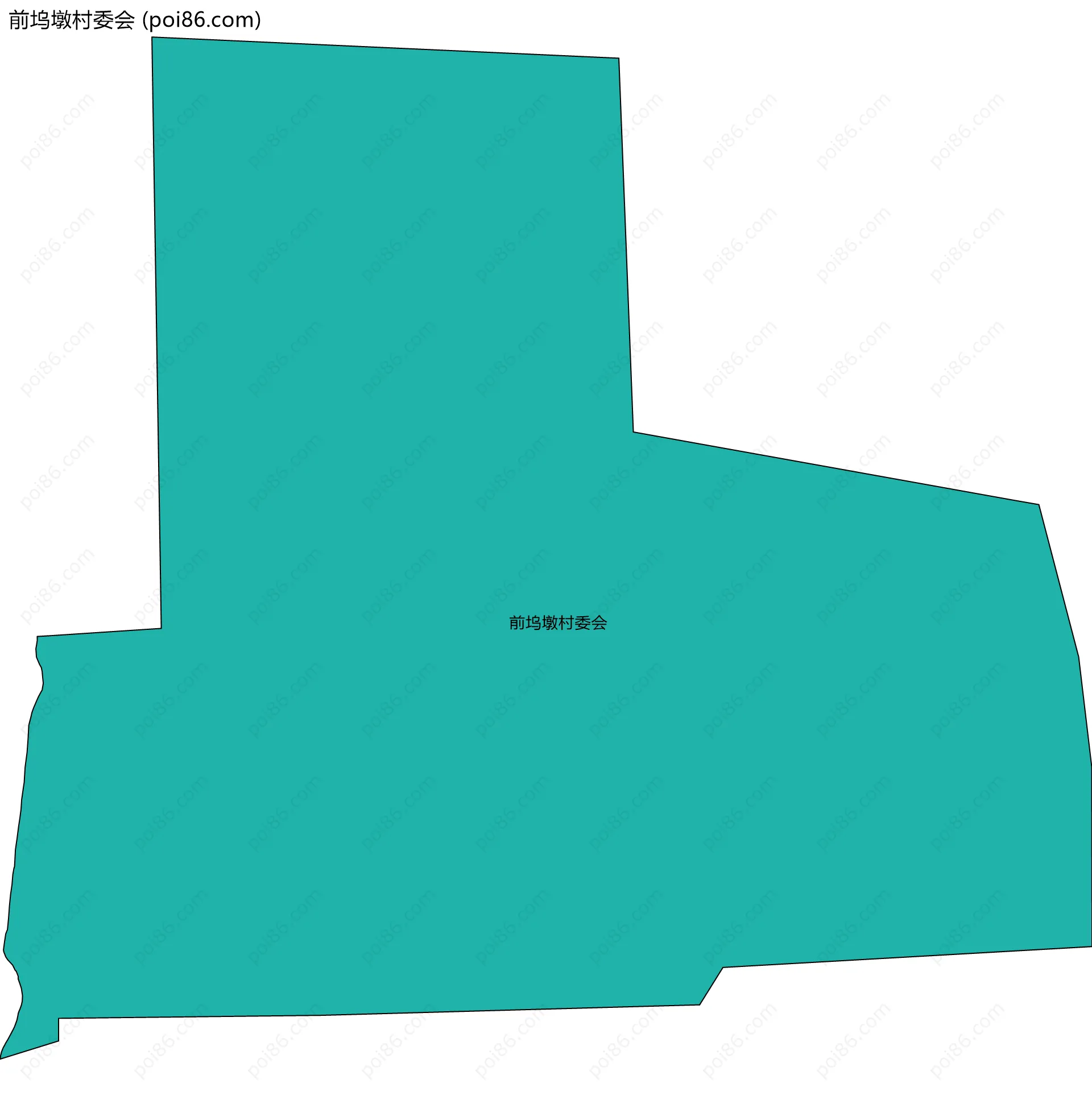 前坞墩村委会边界地图