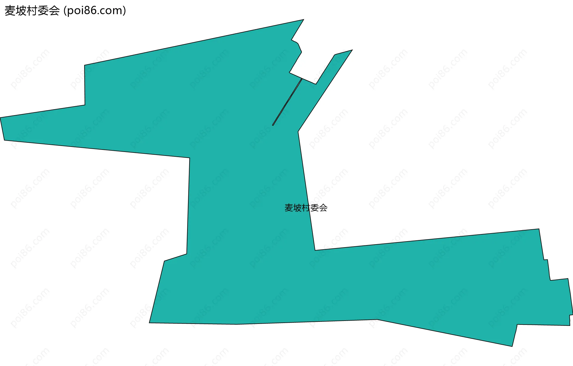 麦坡村委会边界地图