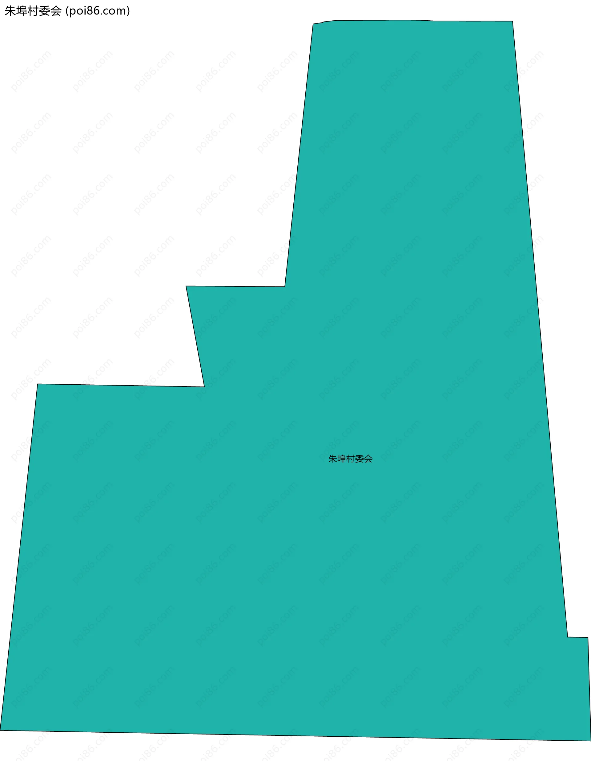 朱埠村委会边界地图