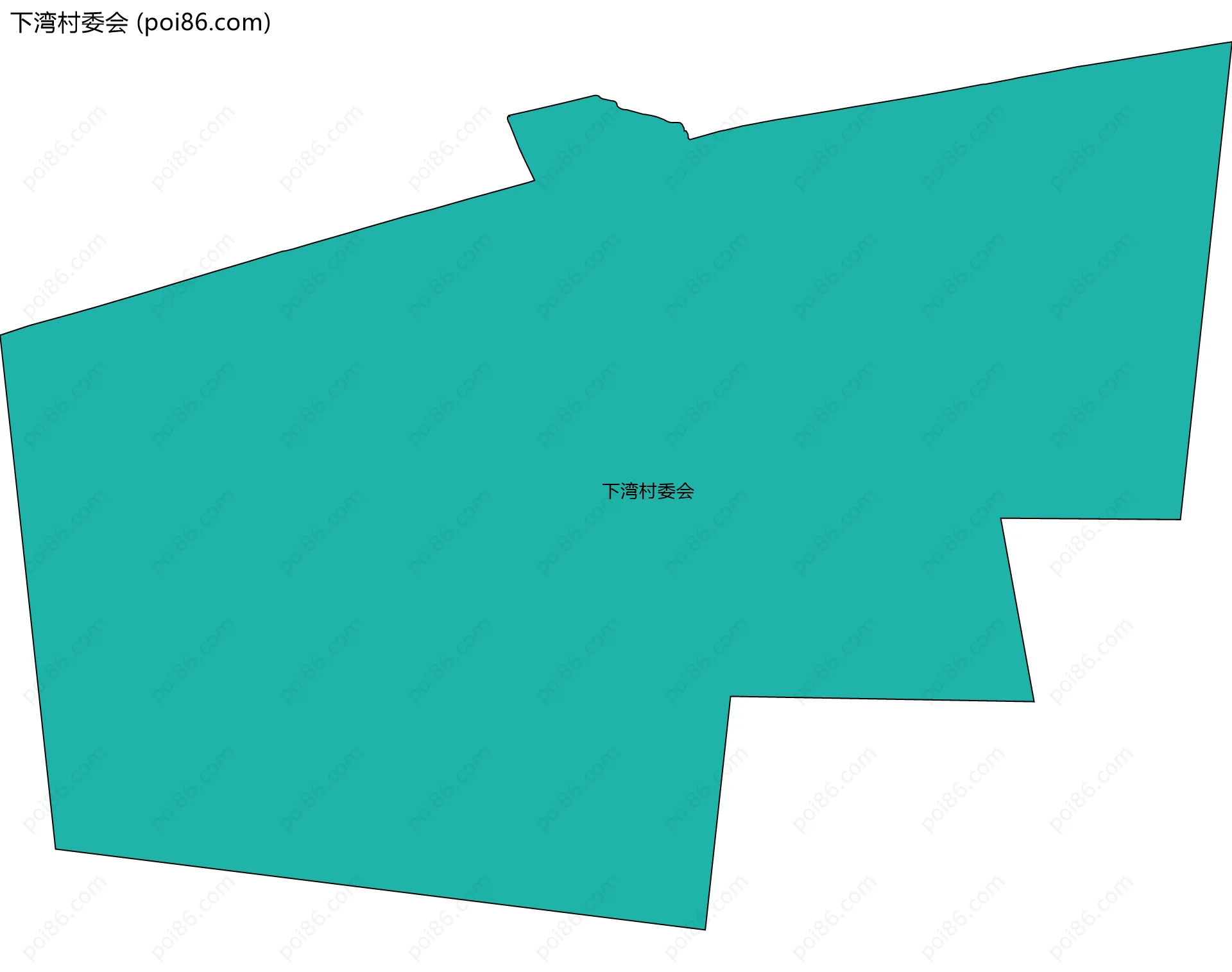 下湾村委会边界地图