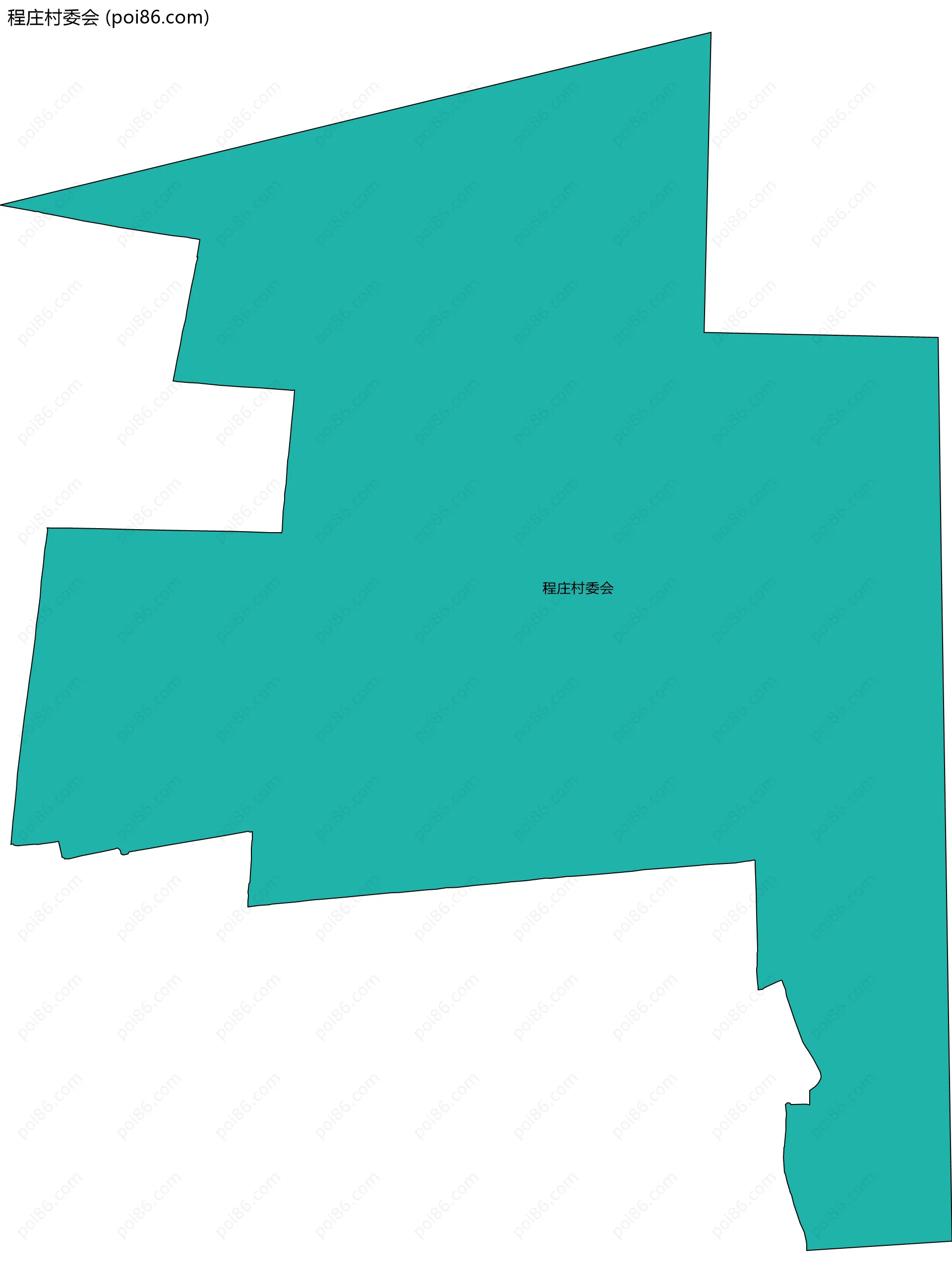 程庄村委会边界地图