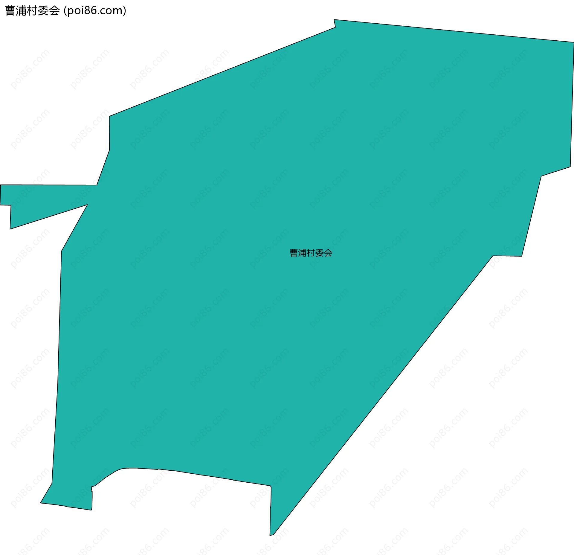 曹浦村委会边界地图