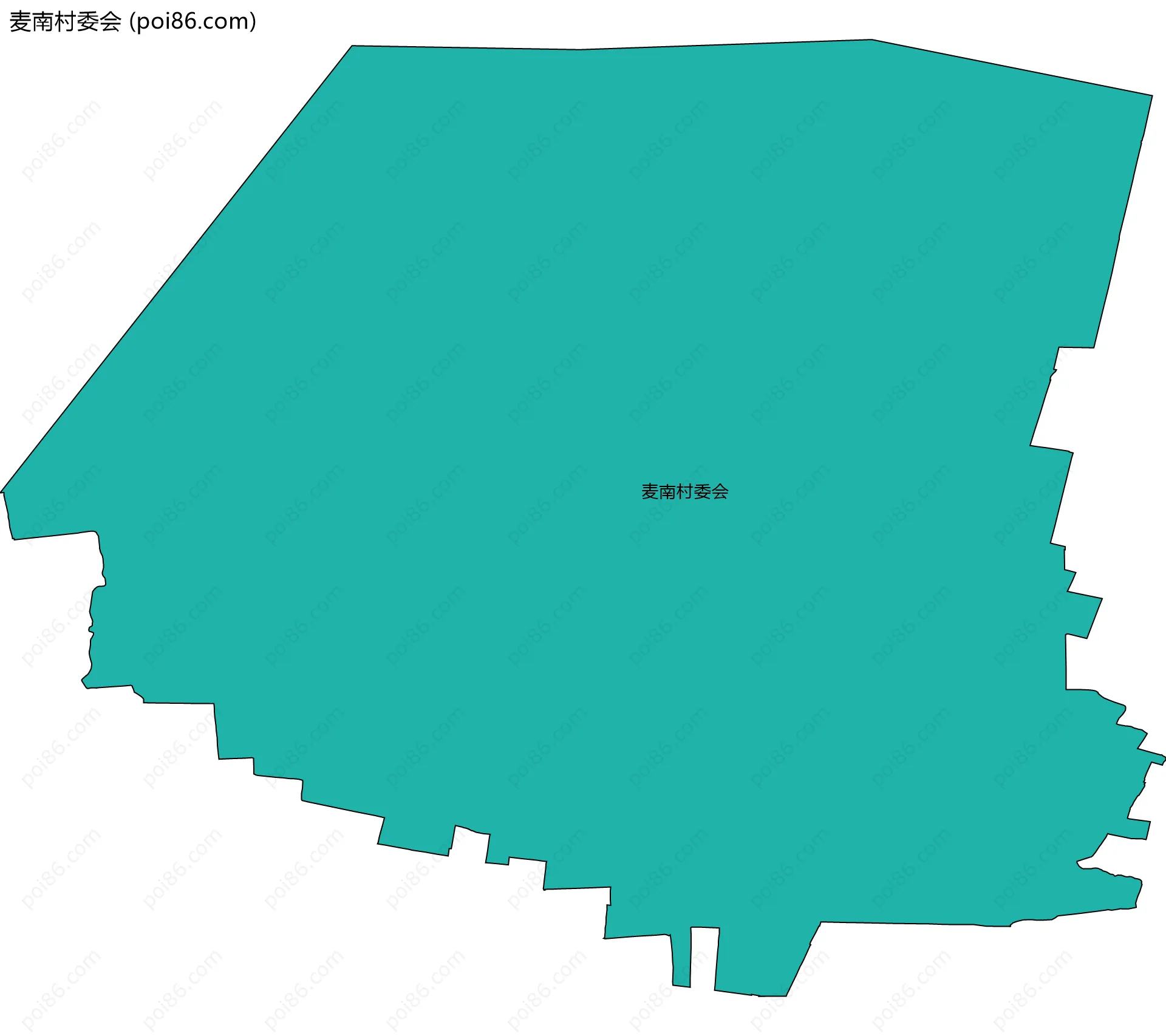 麦南村委会边界地图