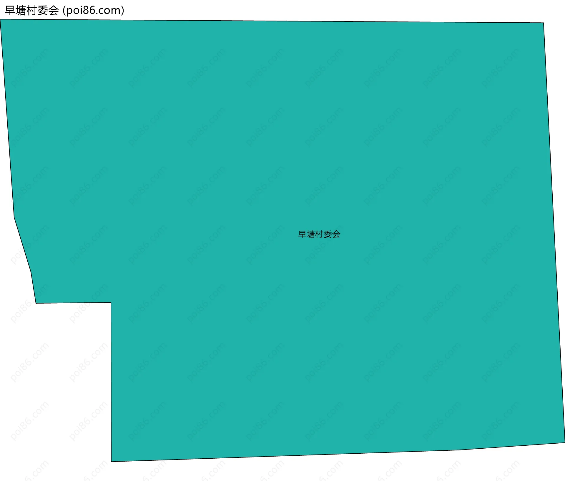 早塘村委会边界地图
