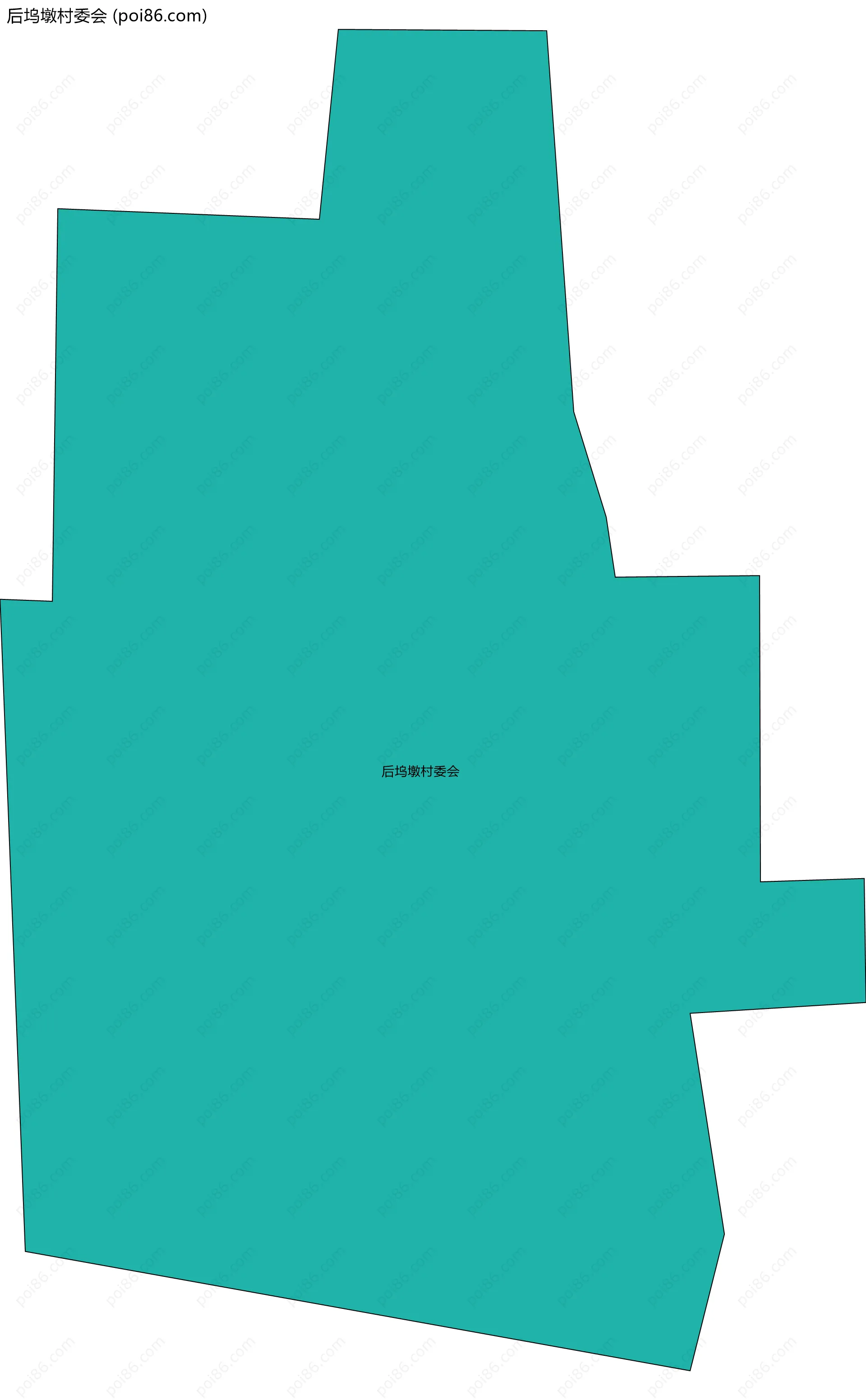 后坞墩村委会边界地图