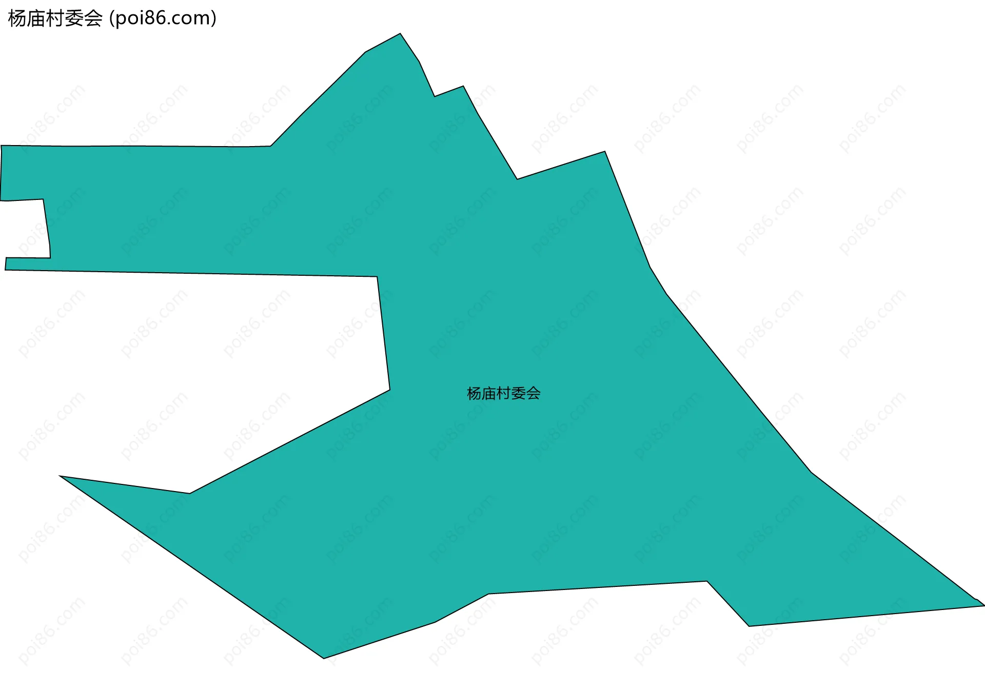 杨庙村委会边界地图
