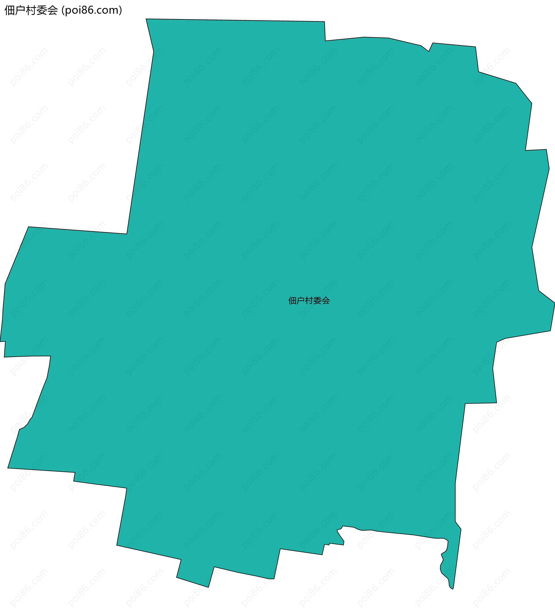 佃户村委会边界地图