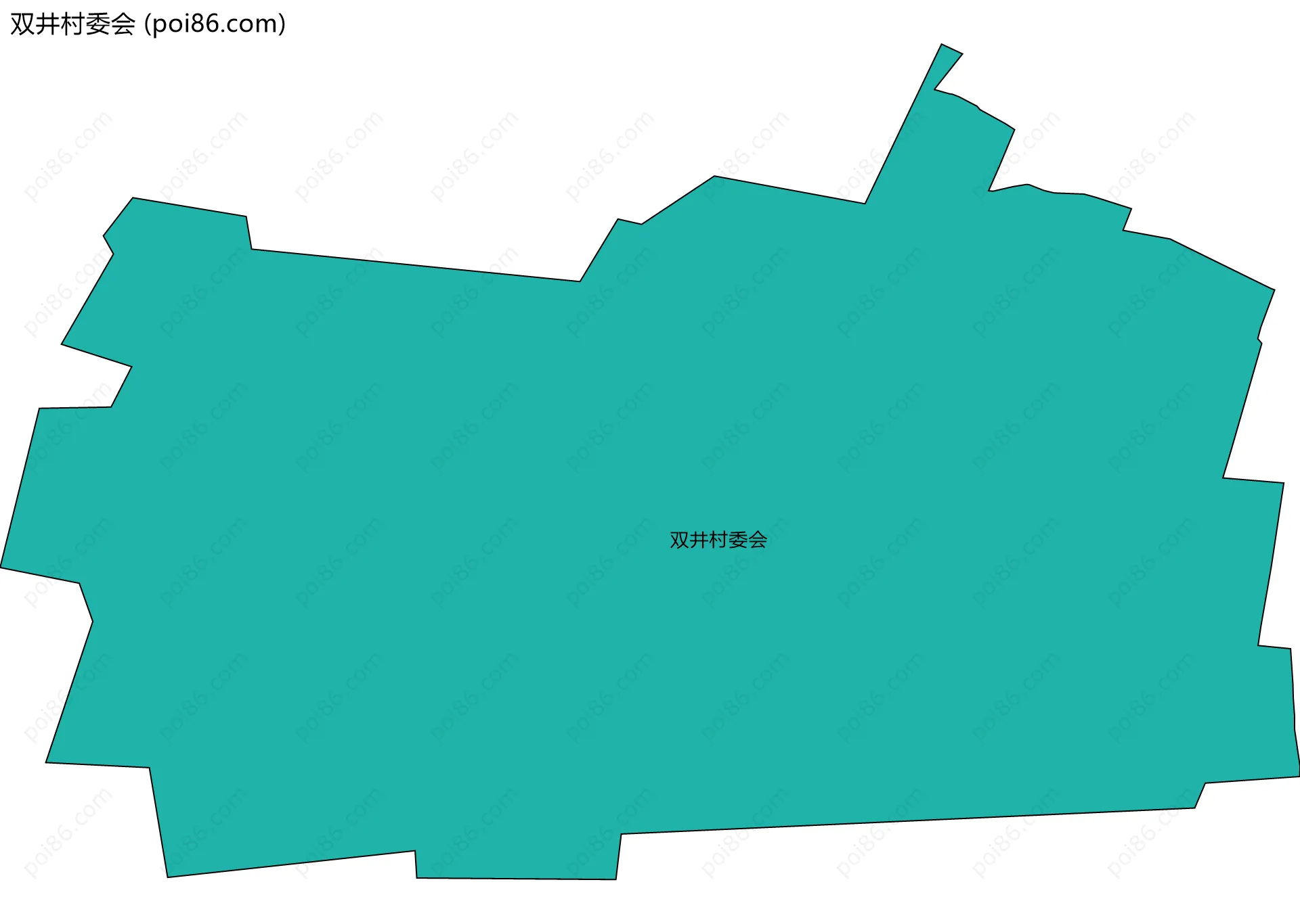 双井村委会边界地图