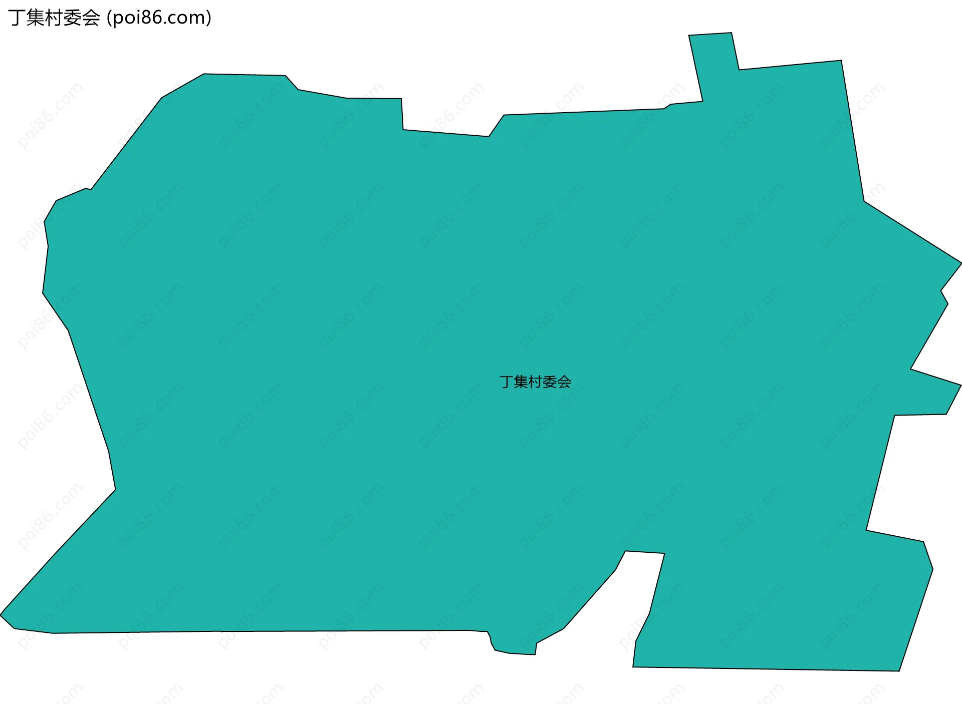 丁集村委会边界地图