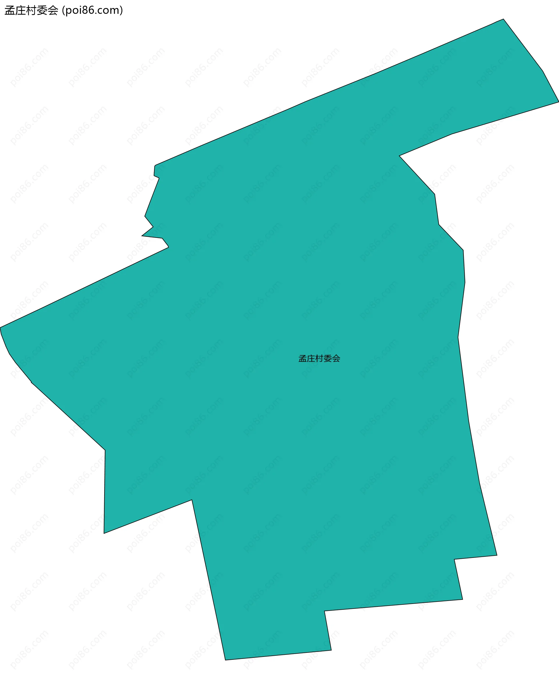 孟庄村委会边界地图