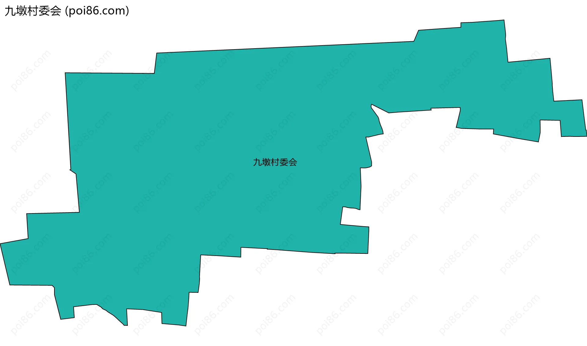 九墩村委会边界地图