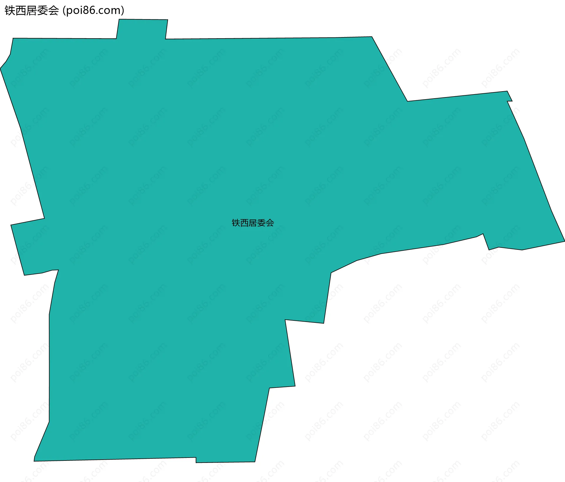 铁西居委会边界地图